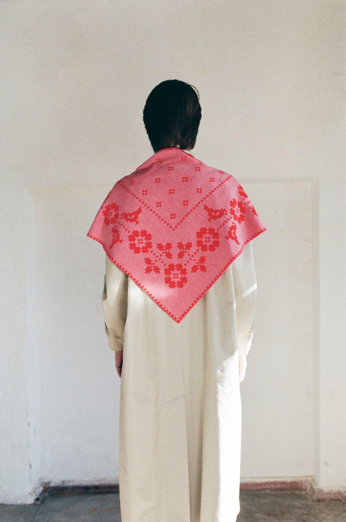 Garden Scarf in Wild Rose