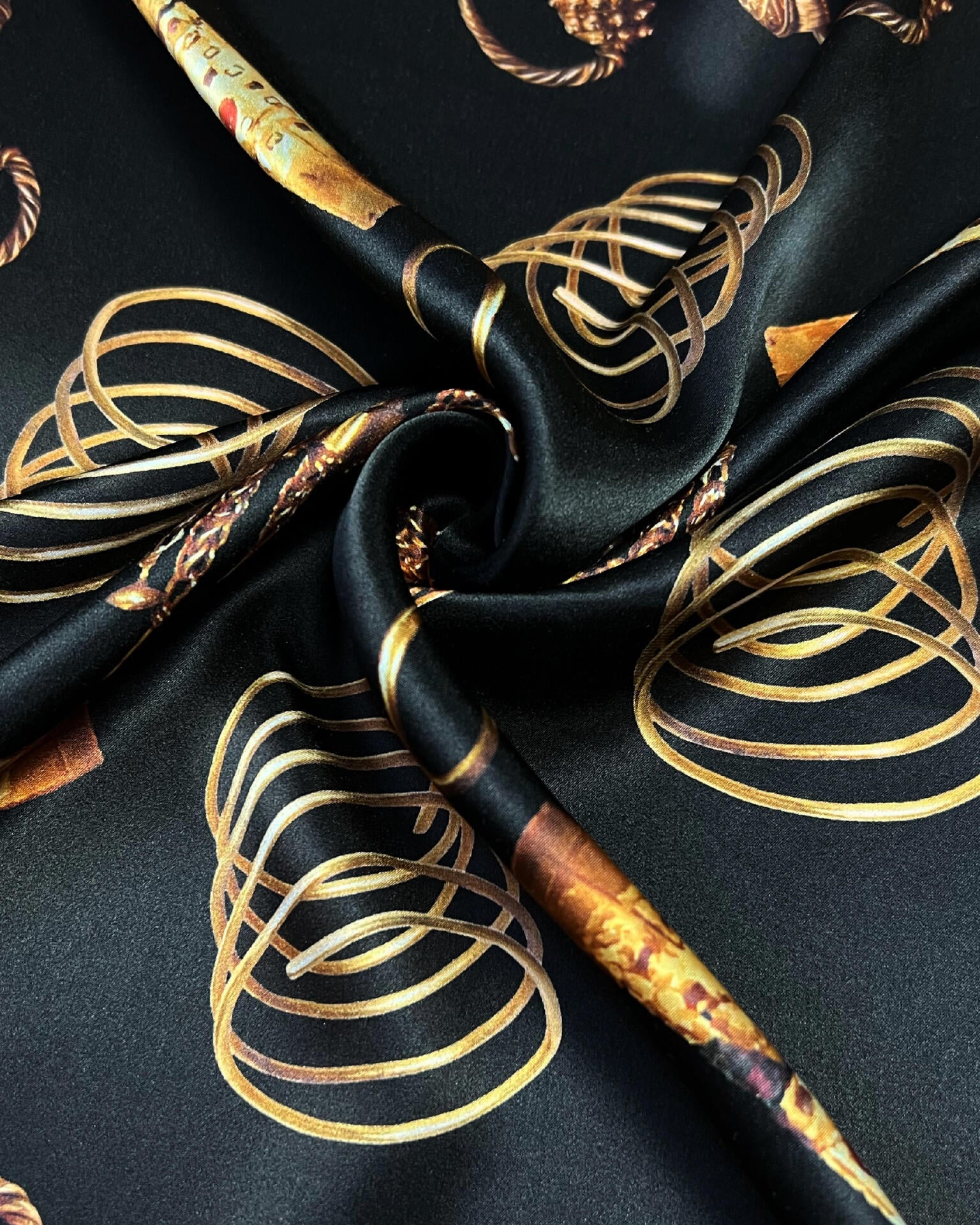 Silk scarf "Sarmatian gold"