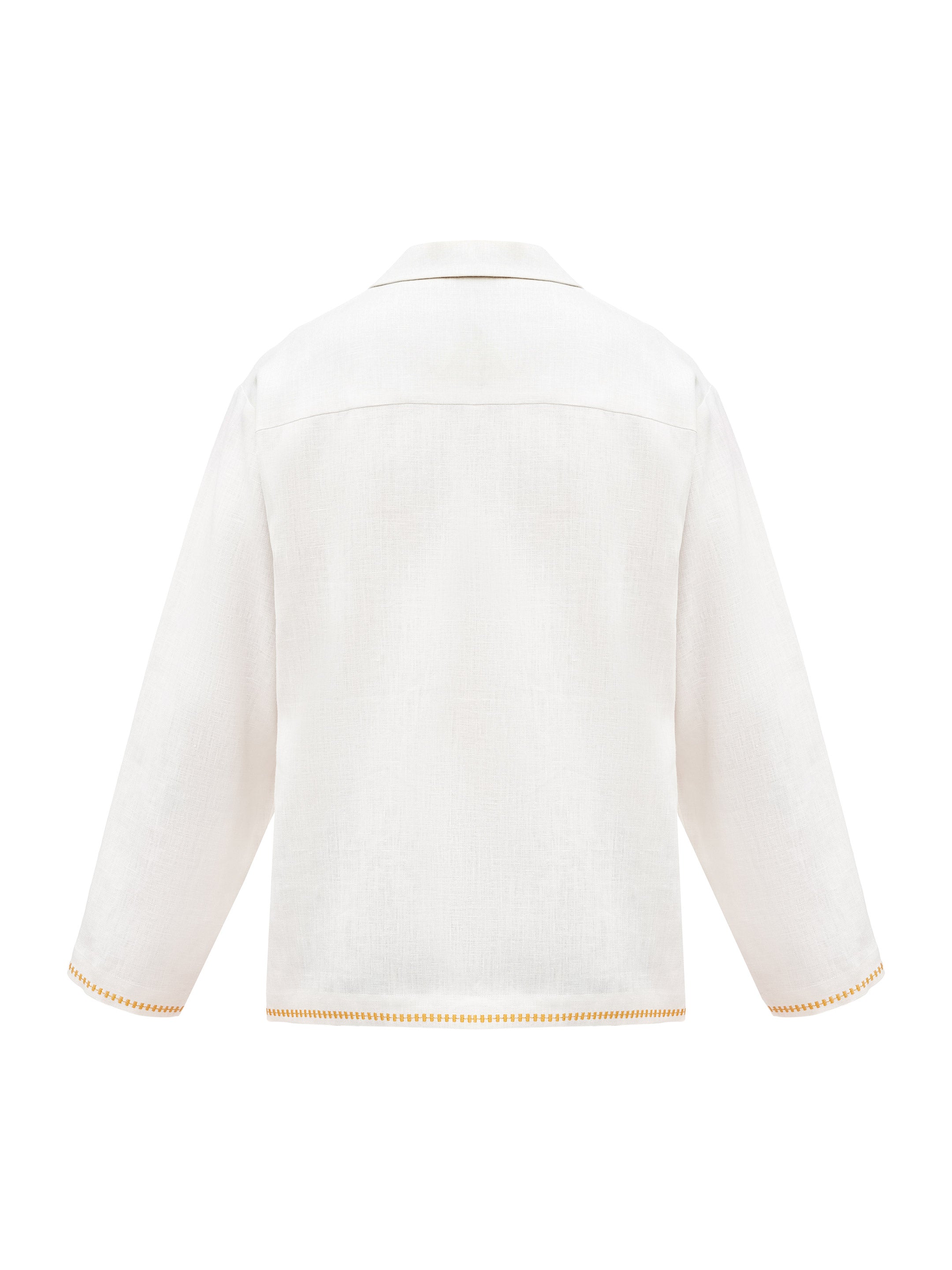 Light shirt with colored embroidery "Hlid"