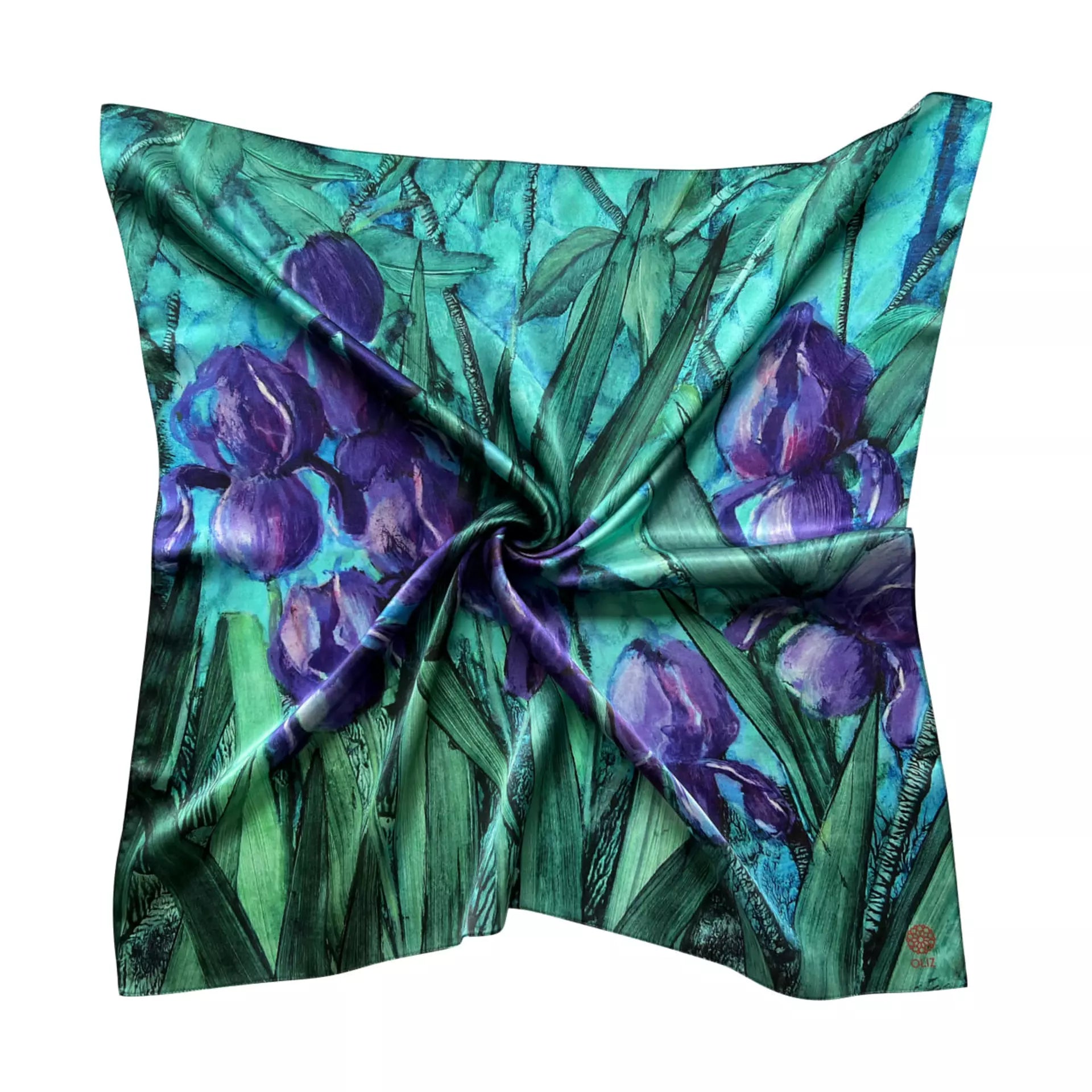 Kherson museum: silk scarf "Irises"
