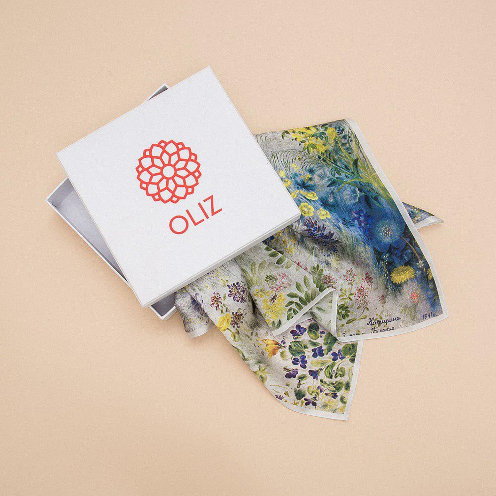 Шовковий шарф "Польові квіти. 1941"