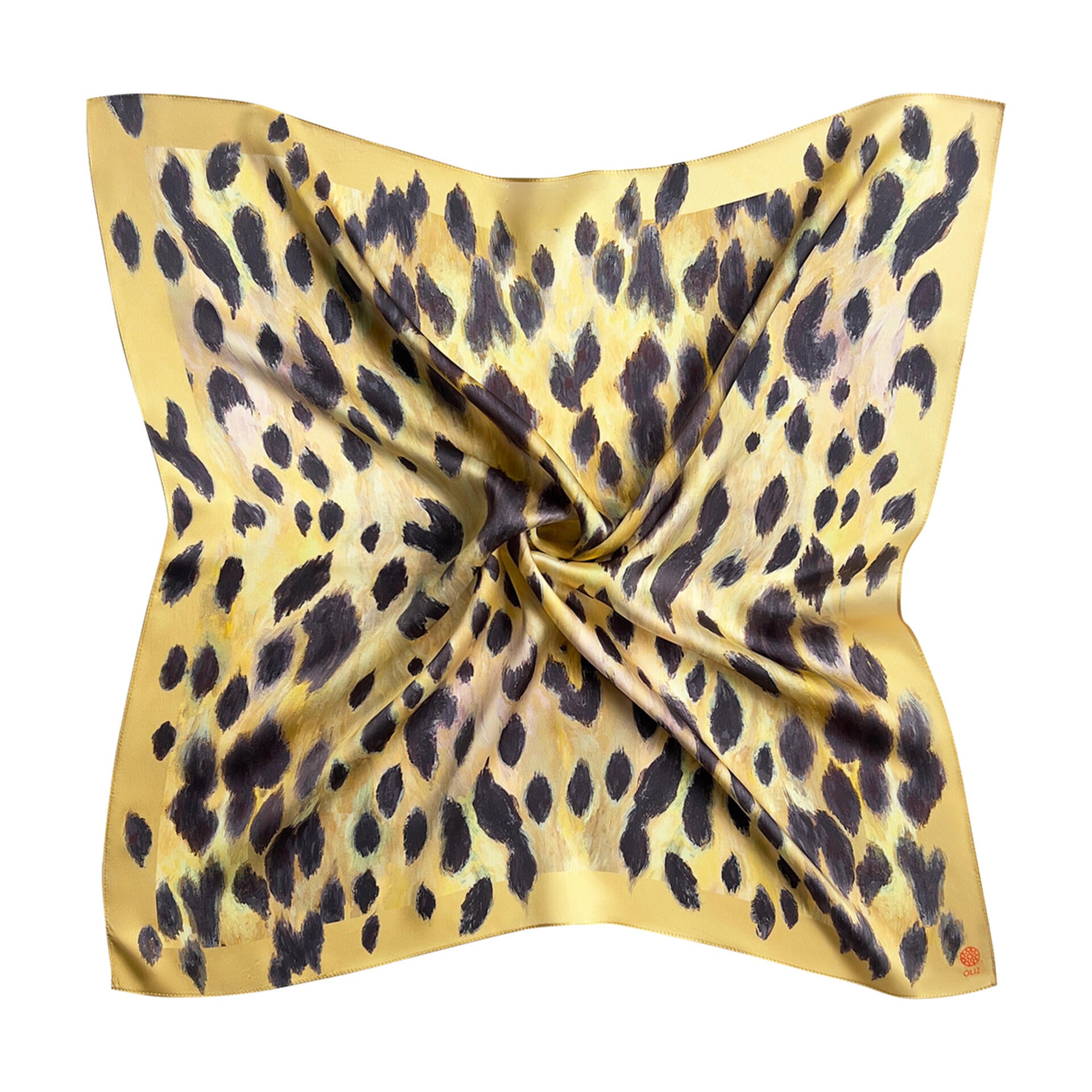 Silk scarf "The lynx"