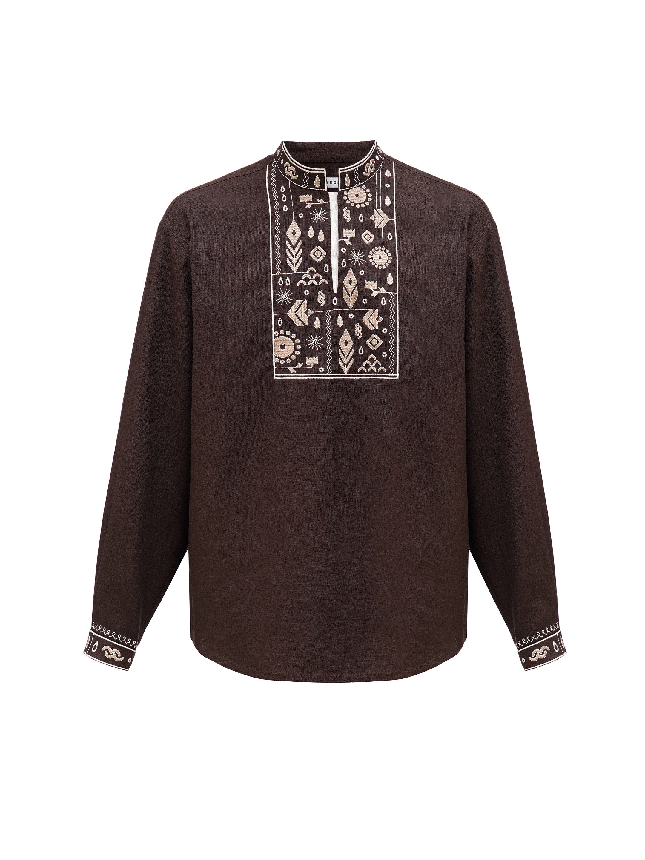 Men's shirt with removable ribbon "Ivasyk"