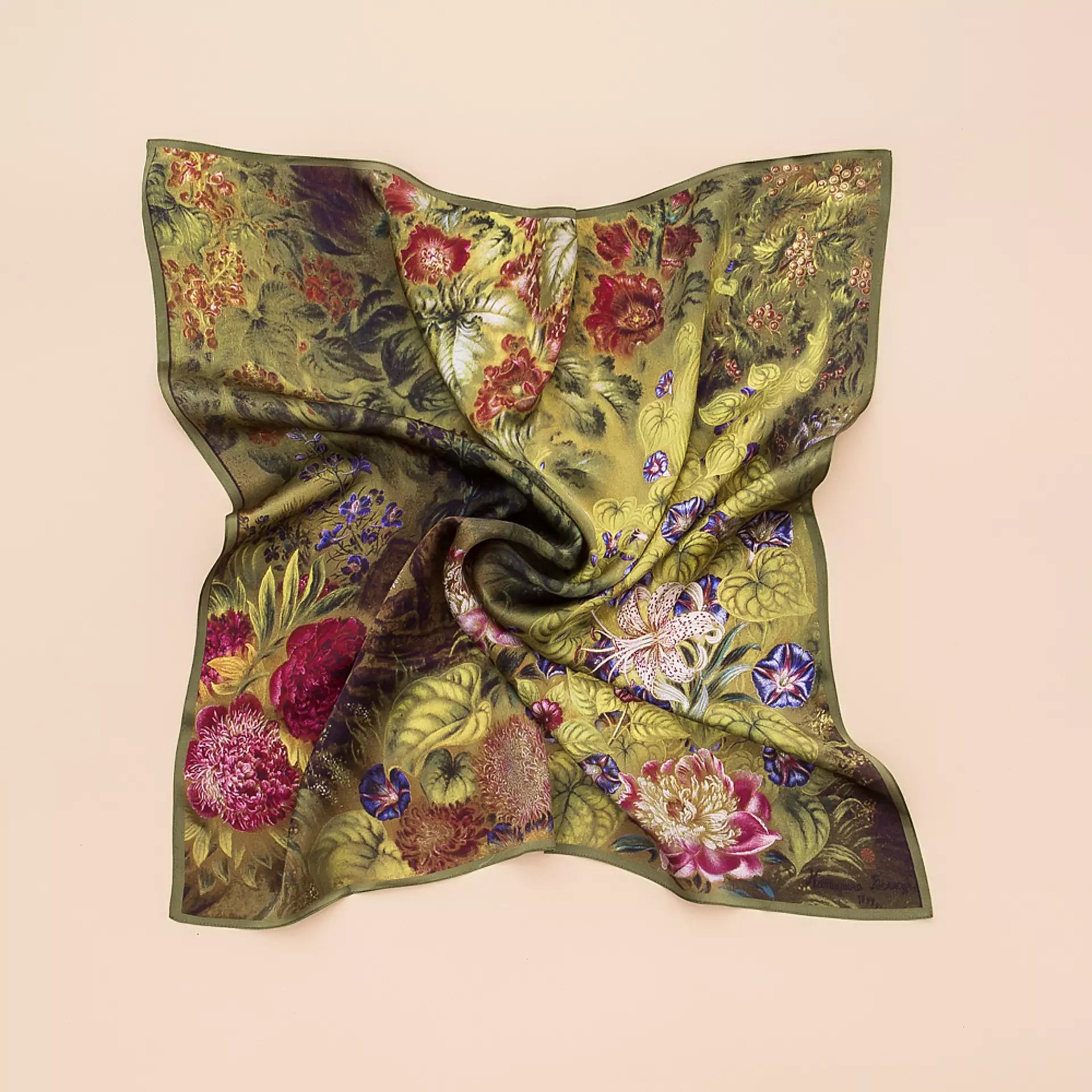 Silk scarf "Lush. 1944-1947."