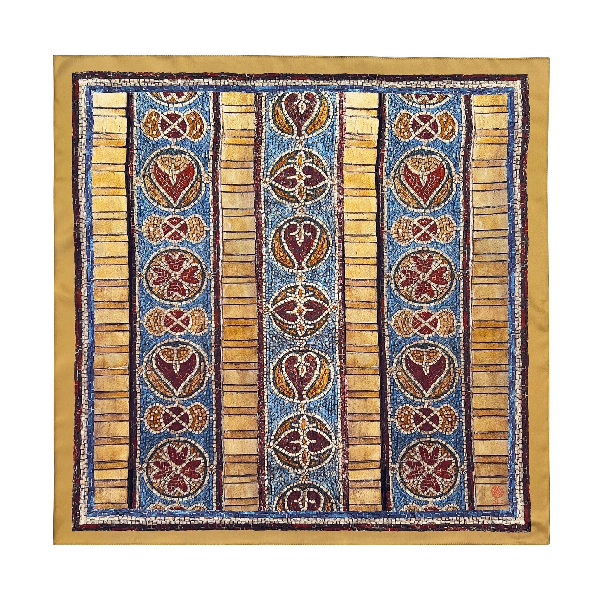 Silk scarf "Golden Gates"