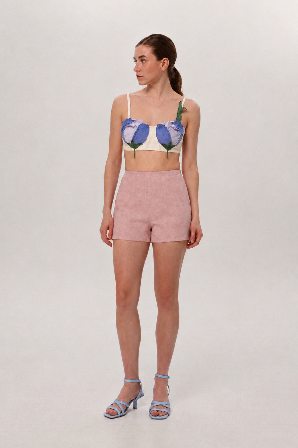 Flower top (butter/lavender)