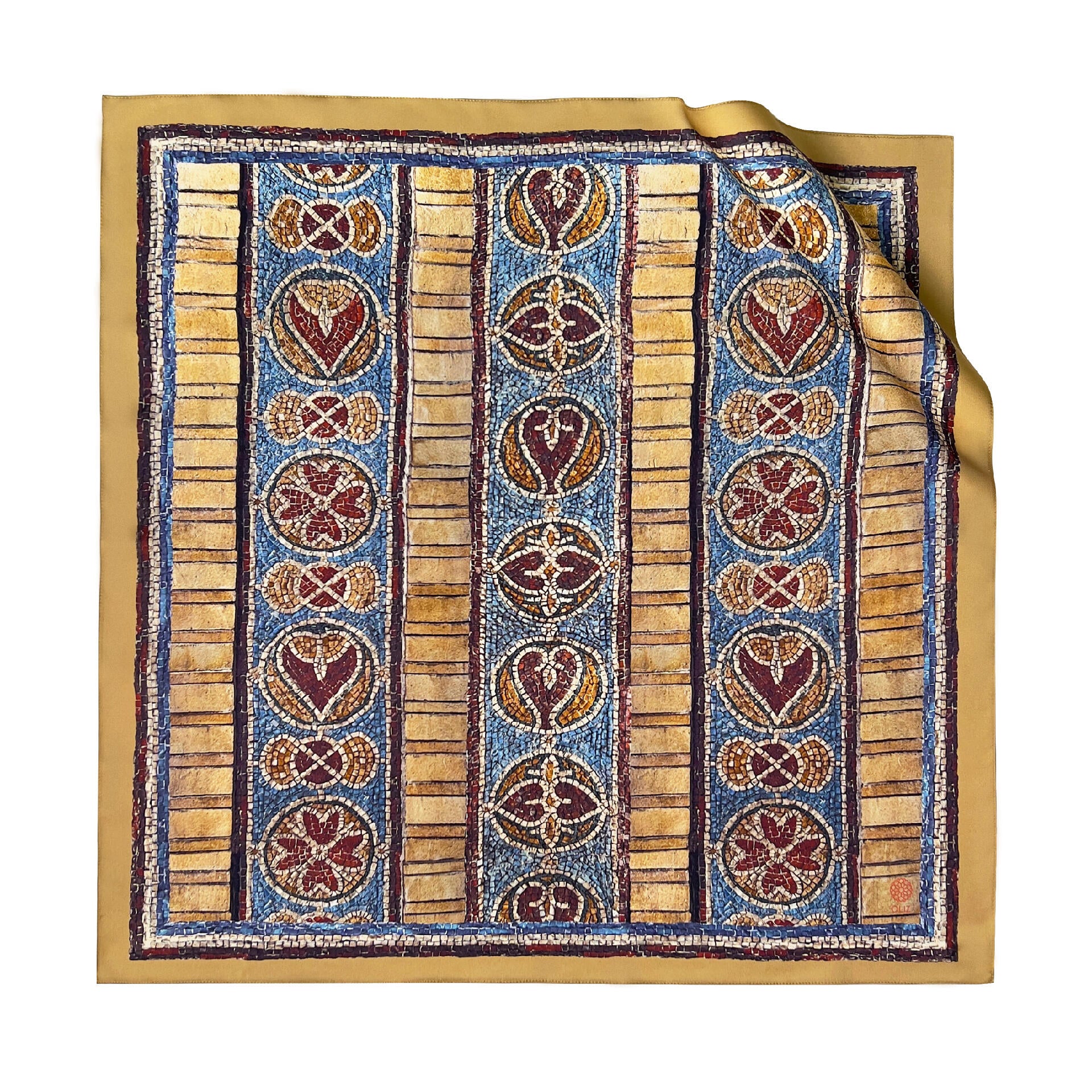 Silk scarf "Golden Gates"