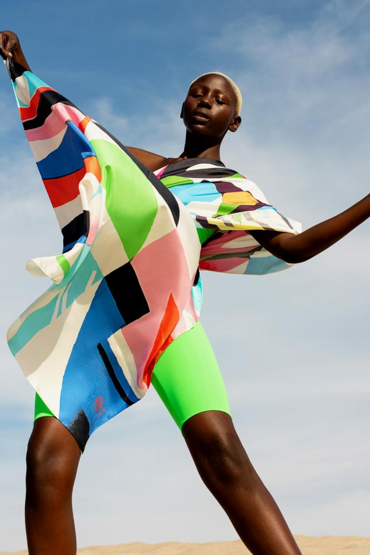 Silk scarf "Kaleidoscope No. 2"