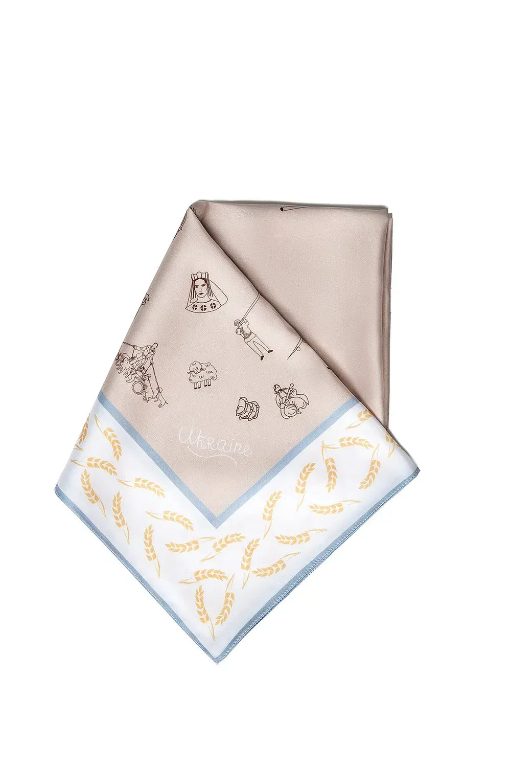 "Brave Ukraine" Scarf (Beige)