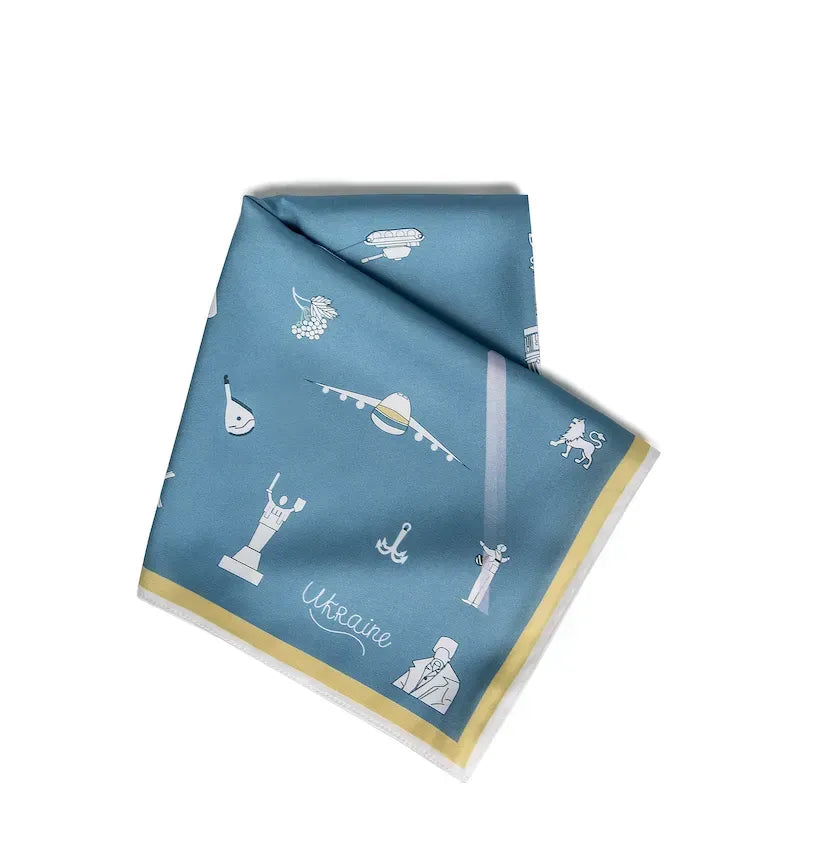 "Brave Ukraine" Scarf (Sky Blue)