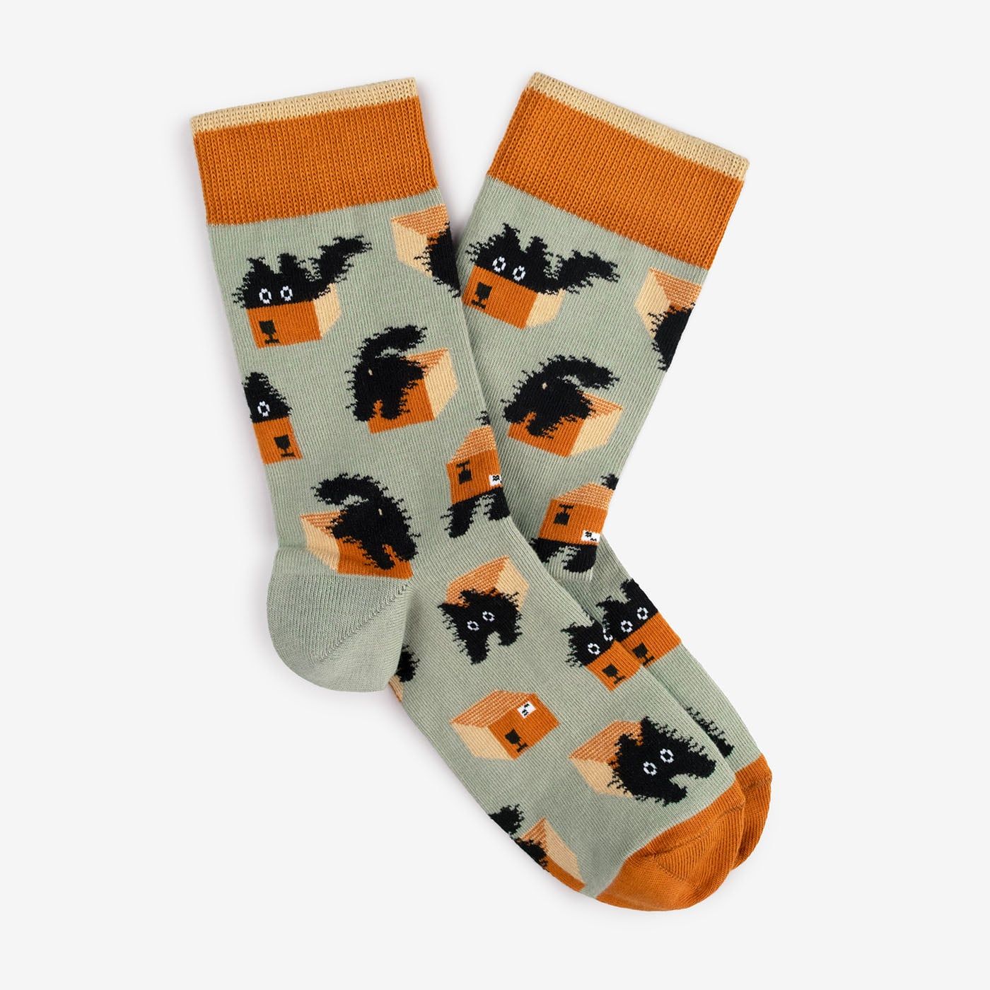 Cats in Boxes Socks
