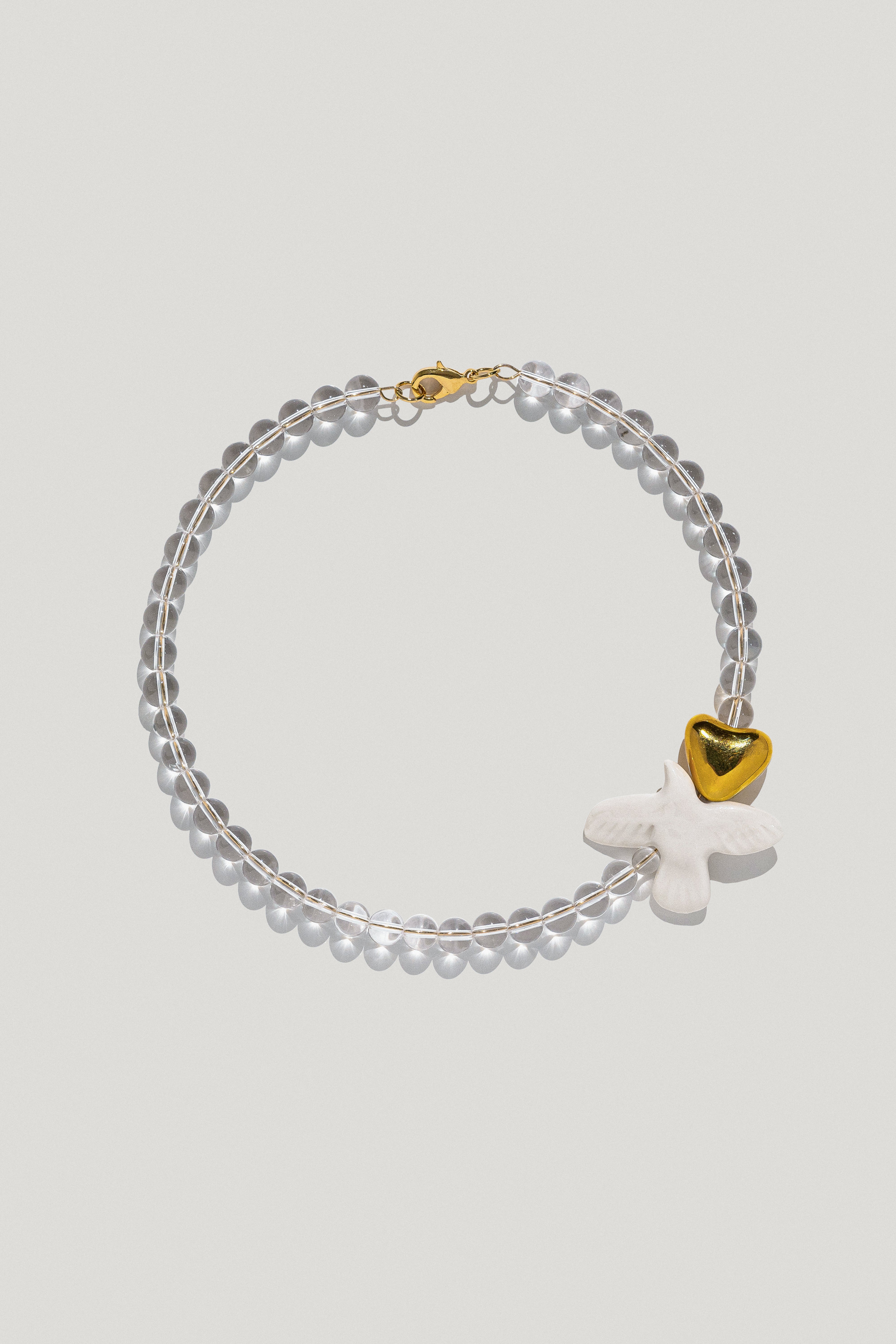 Necklace "Skarb" with crystals