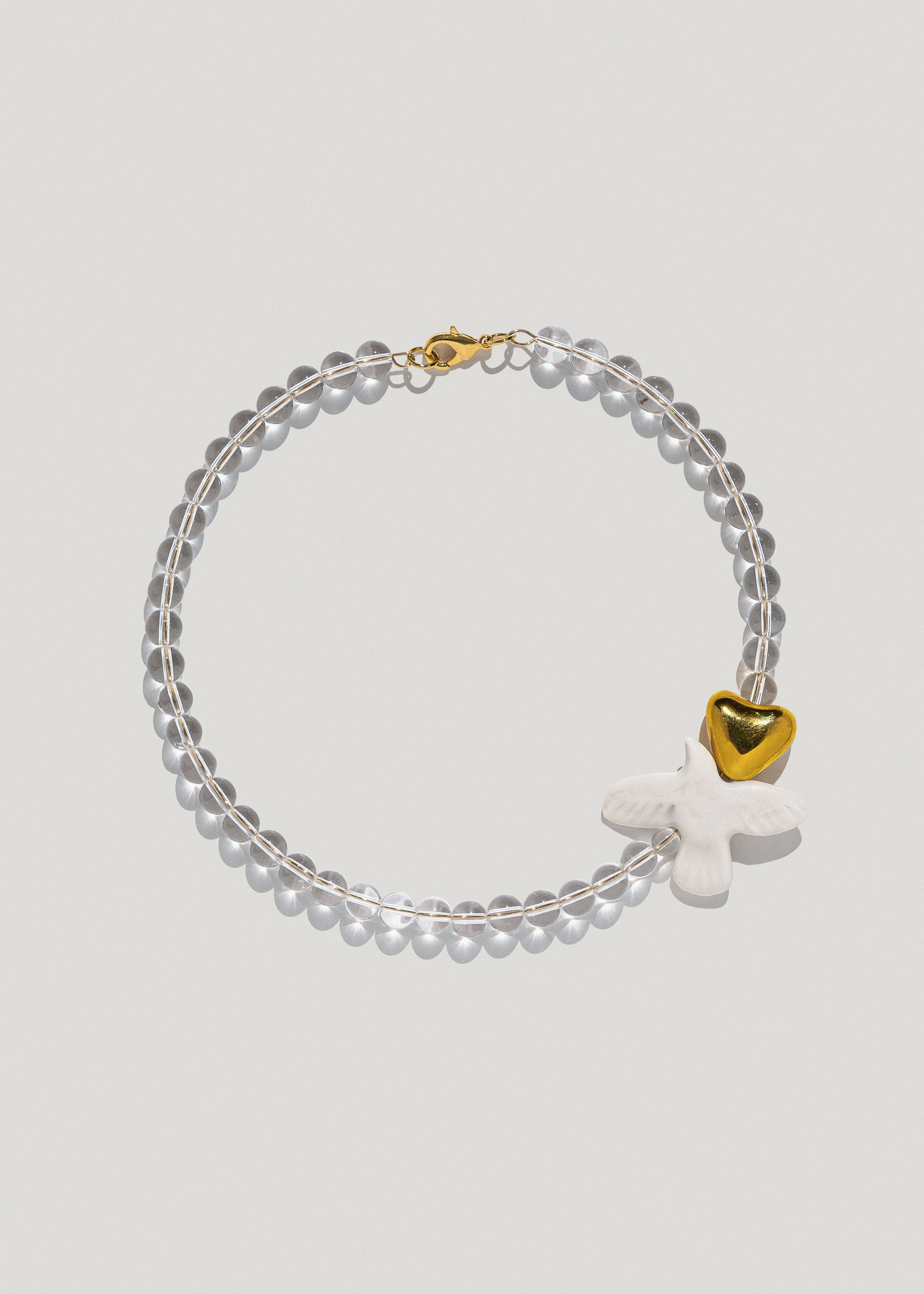 Necklace "Skarb" with crystals