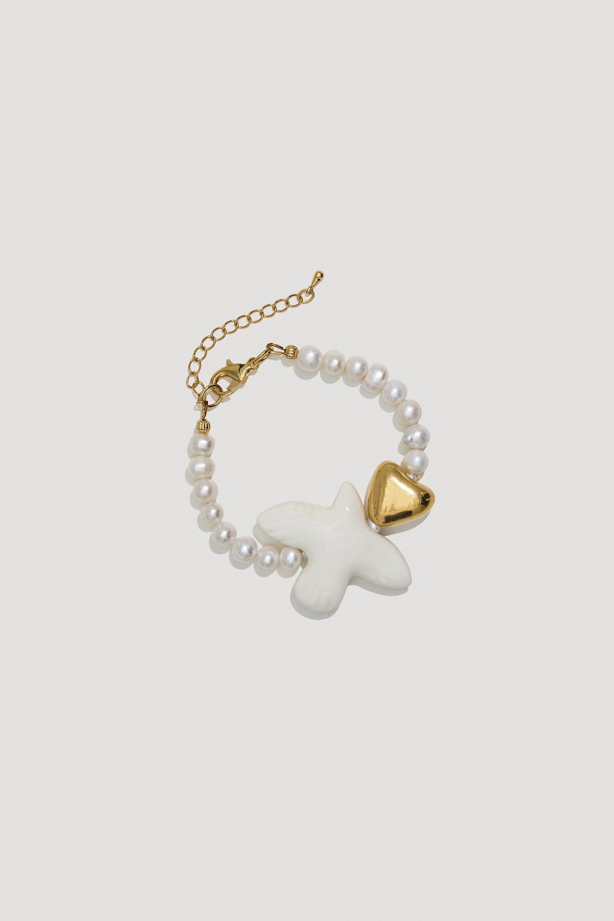 Wristban "Skarb" with dove and heart