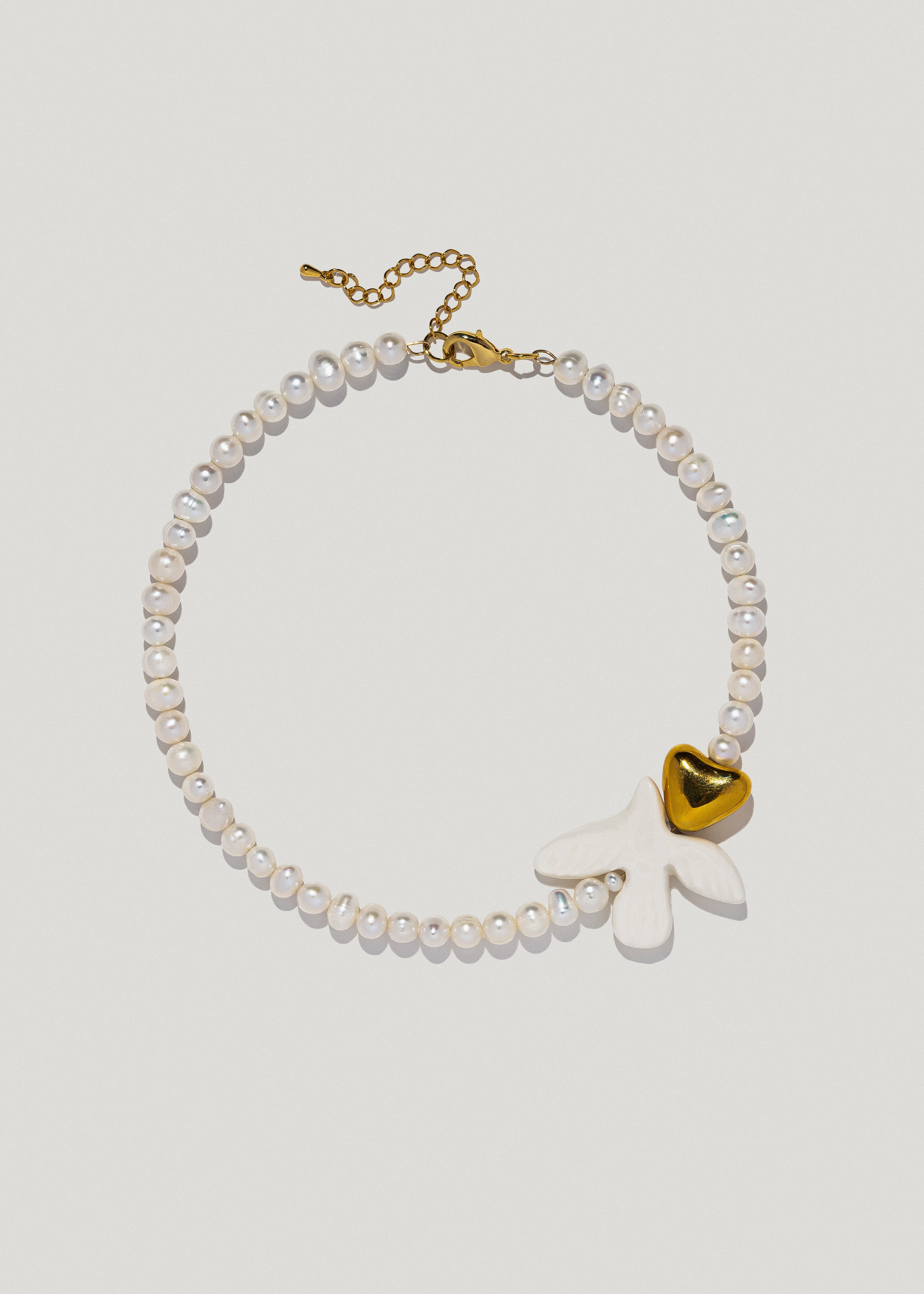 Necklace "Skarb" with pearls