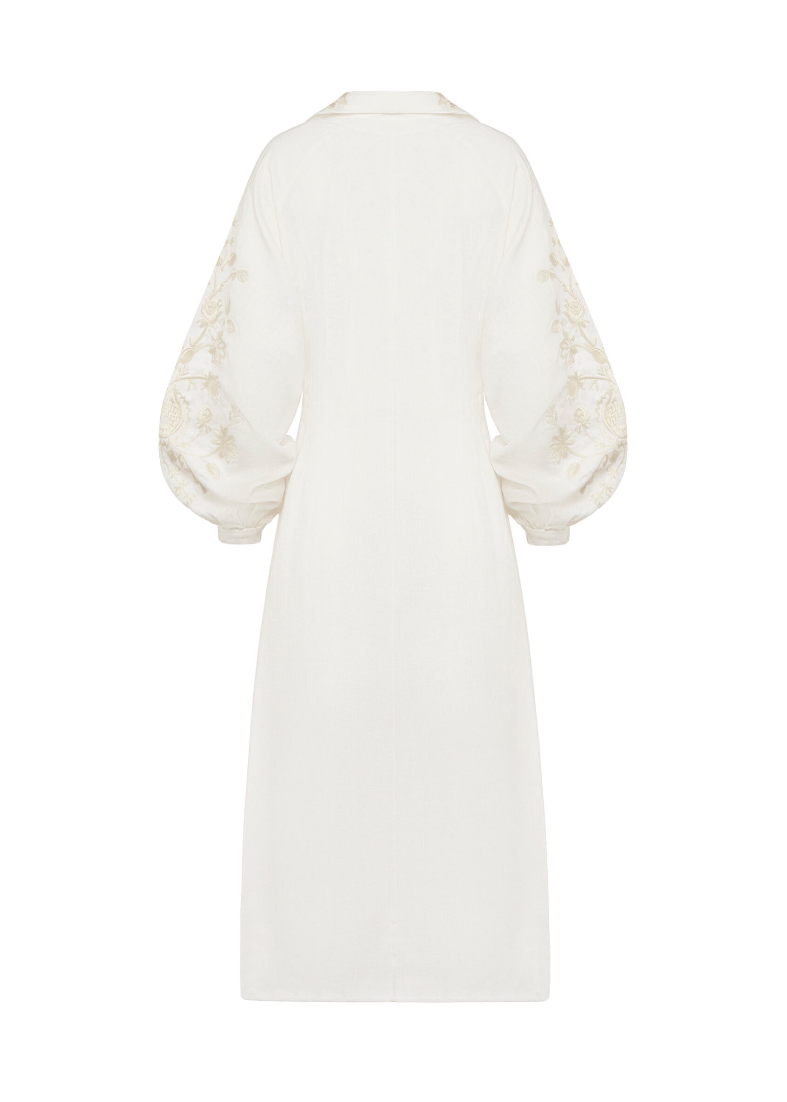 Dress “Nagidka” white ornament