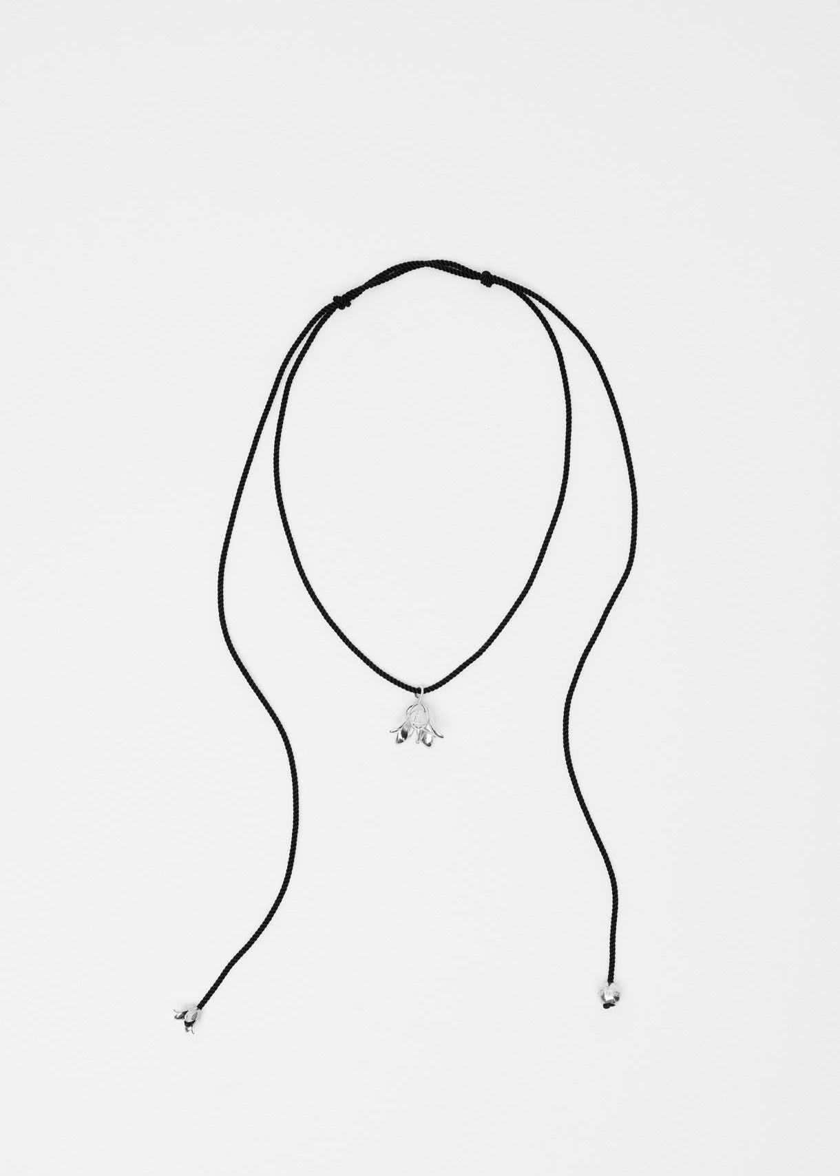 Necklace "Era" with silver polysk