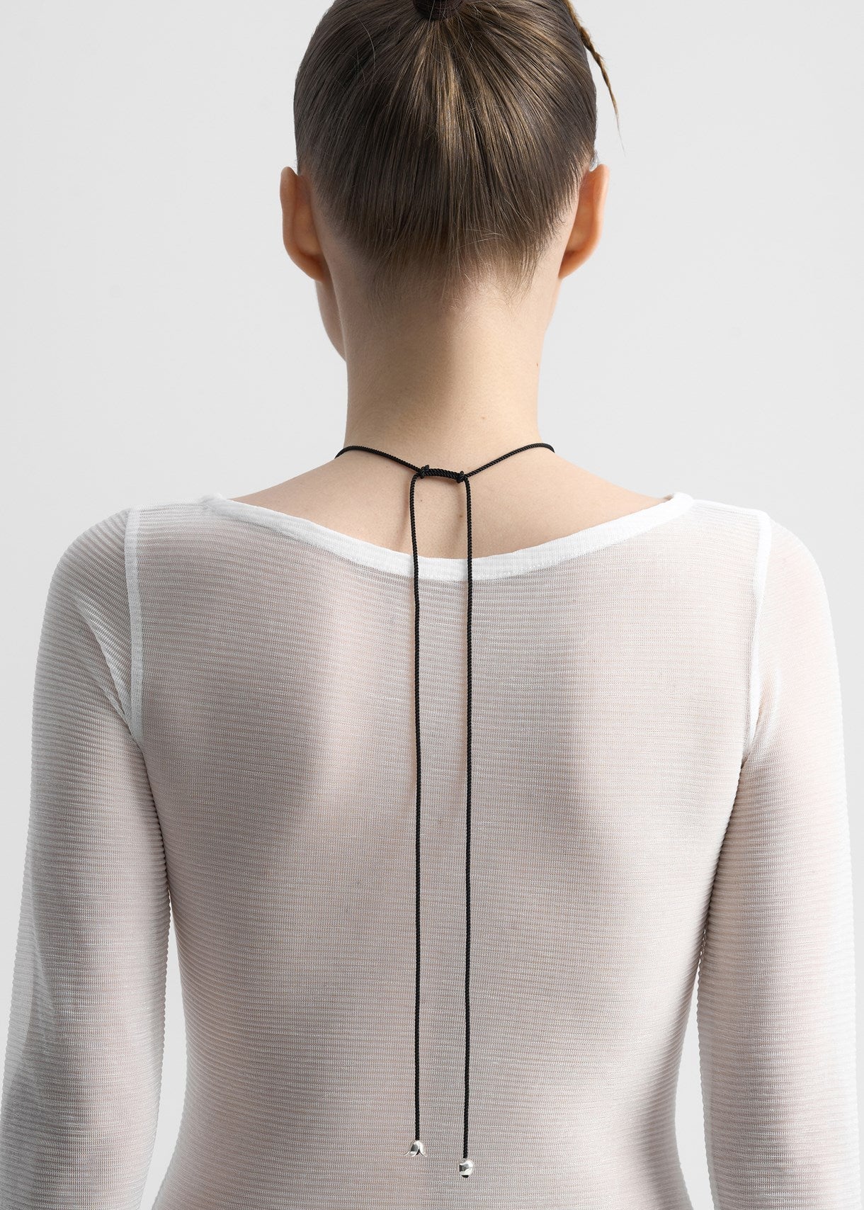 Necklace "Era" with silver polysk