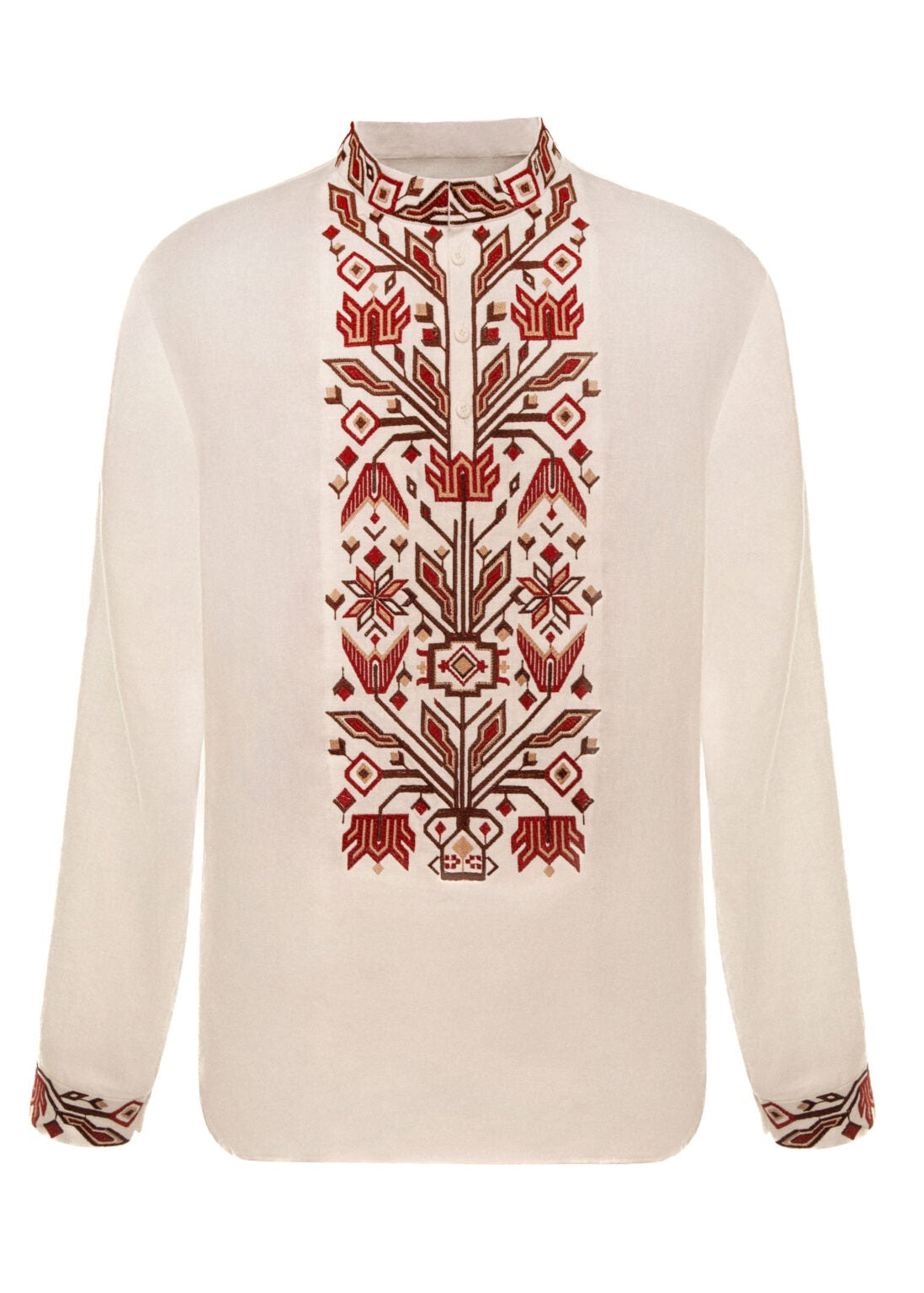 Men’s shirt with traditional embroidery “Kylymok”