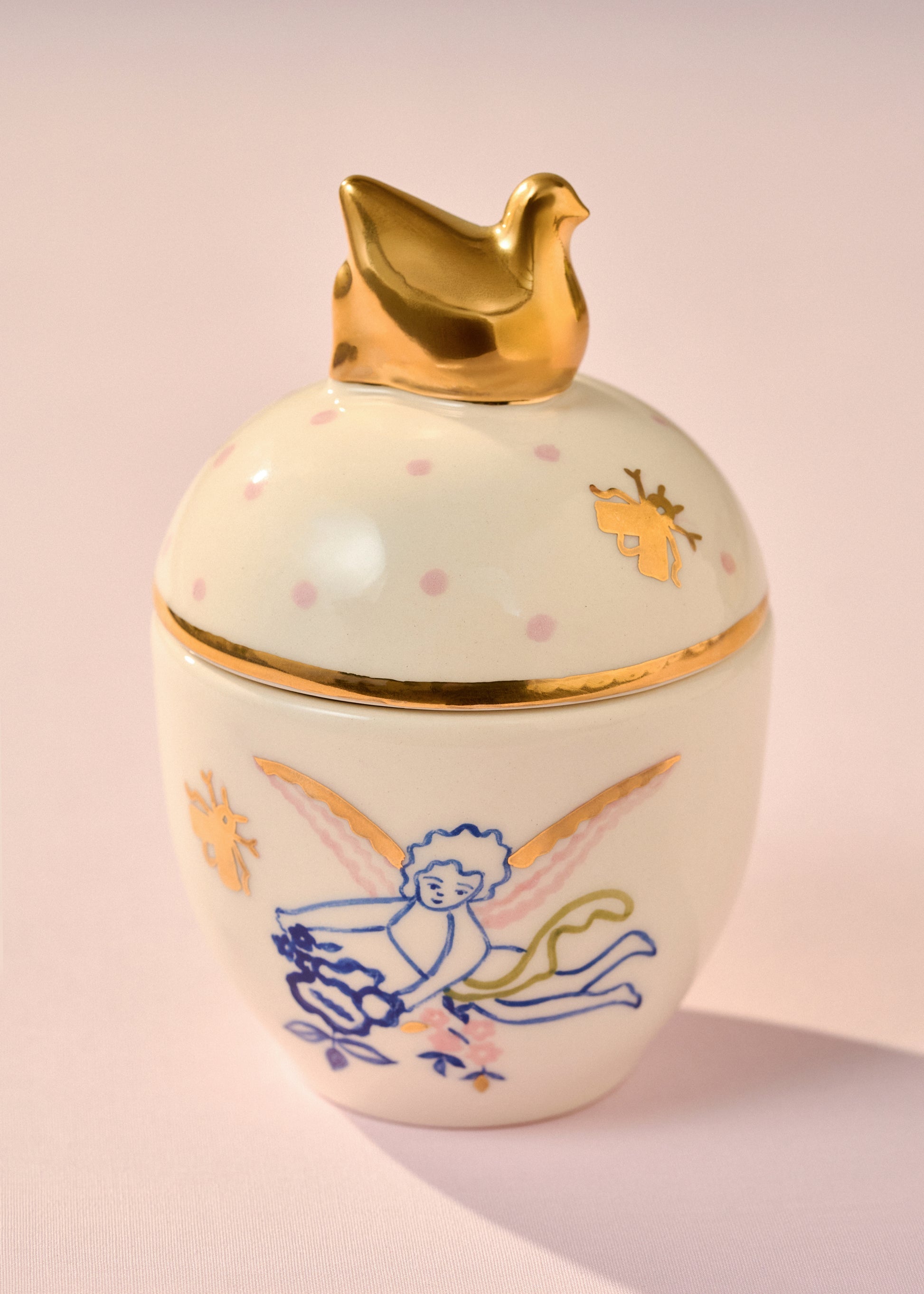 Angel Spring Sugar Bowl