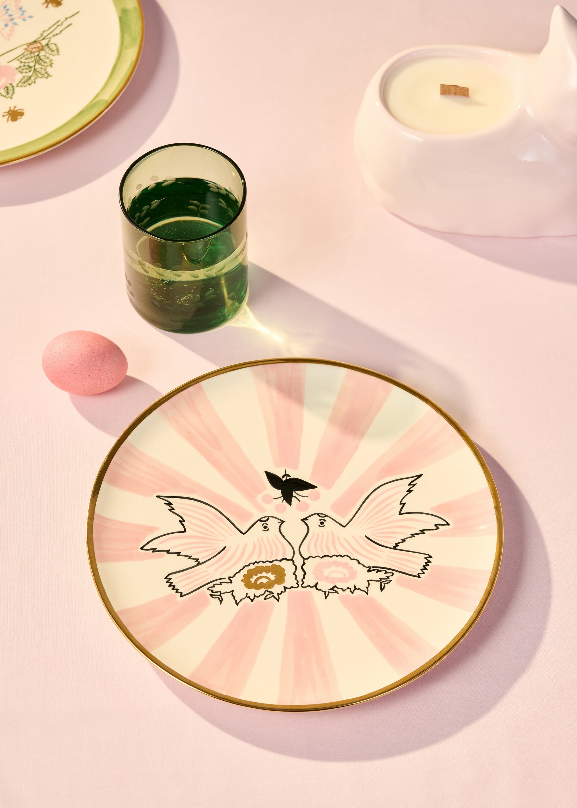 Birdsong Round Plate