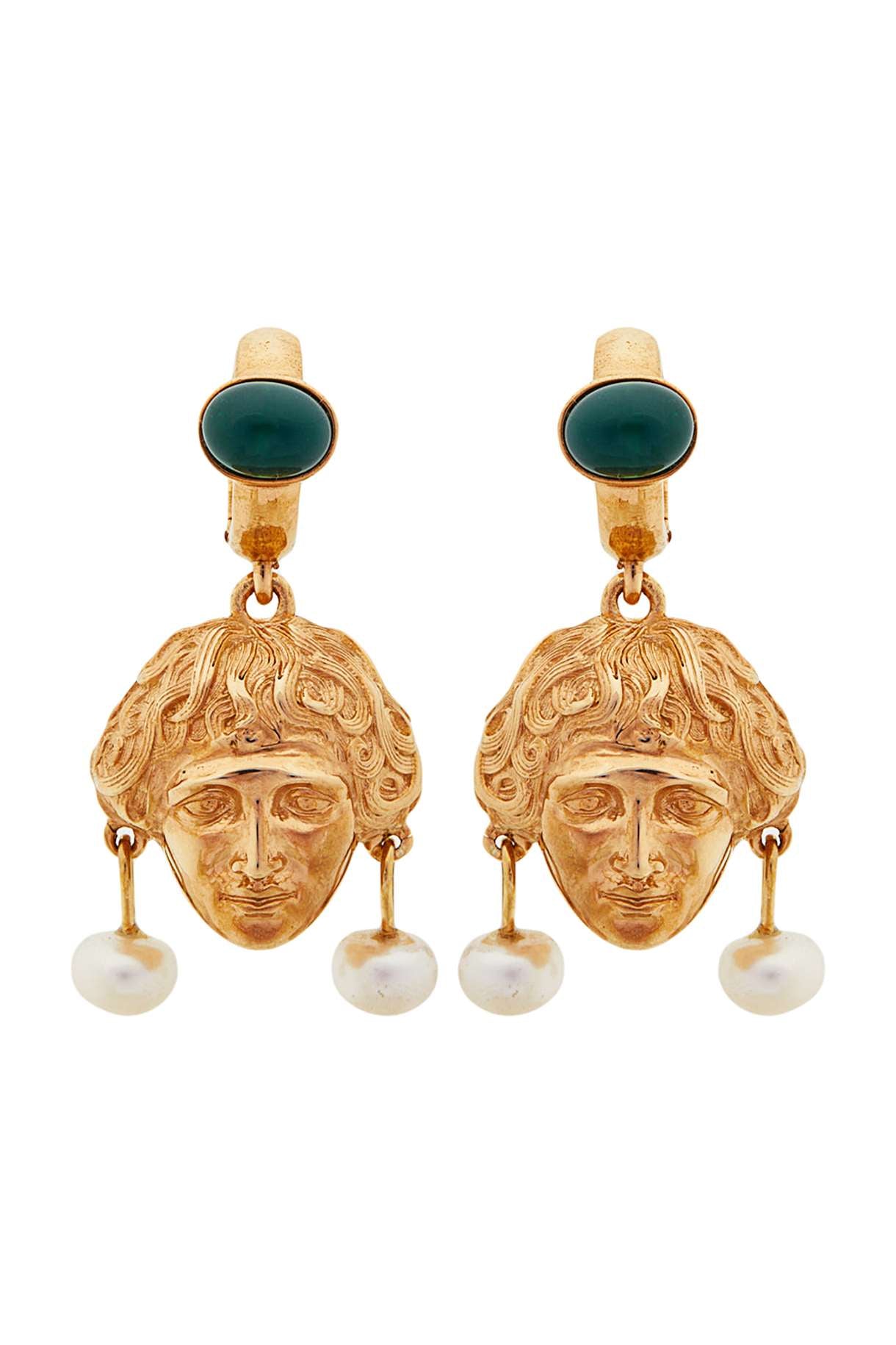 Earrings "Atlas" heads
