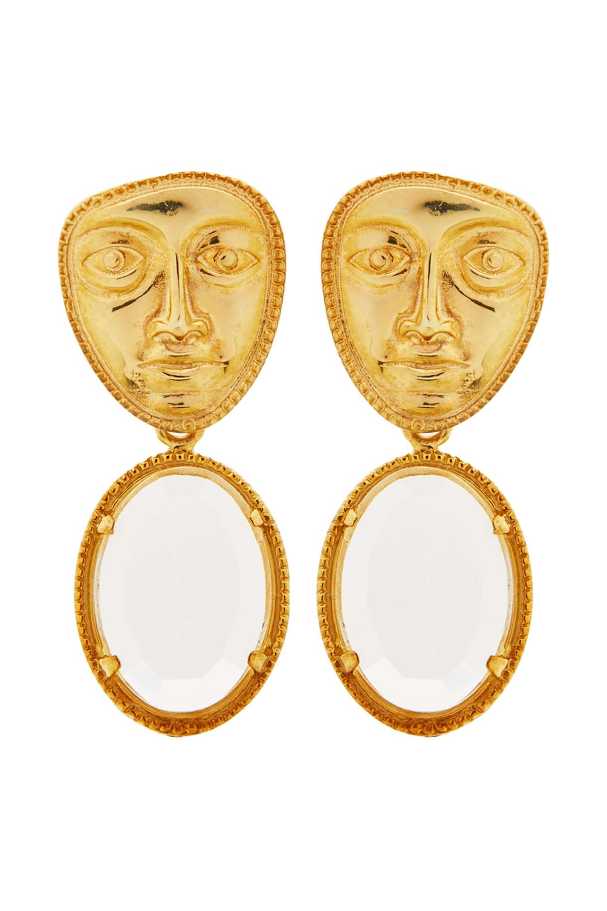 Earrings "Atlas" heads