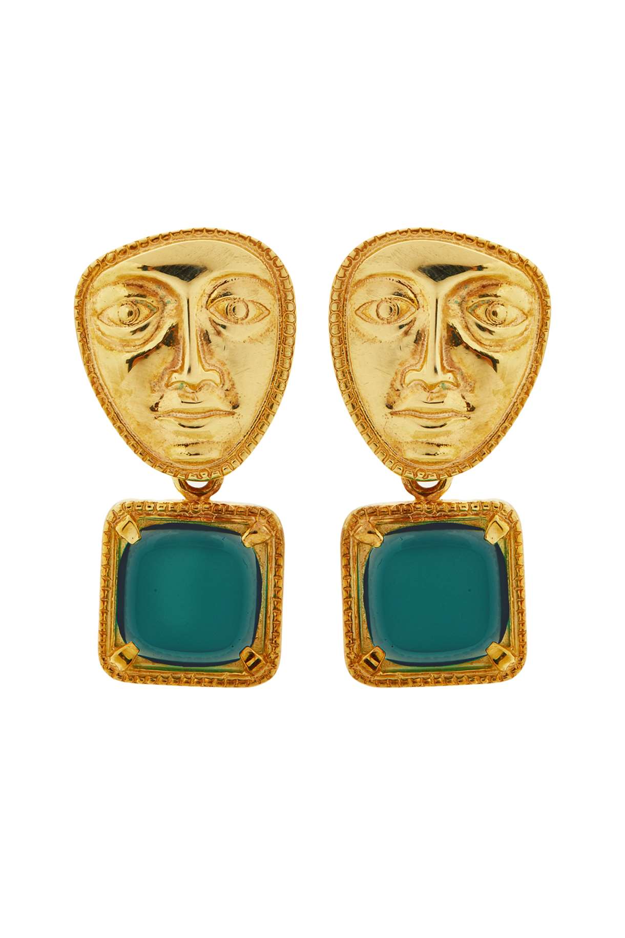Earrings "Atlas" heads