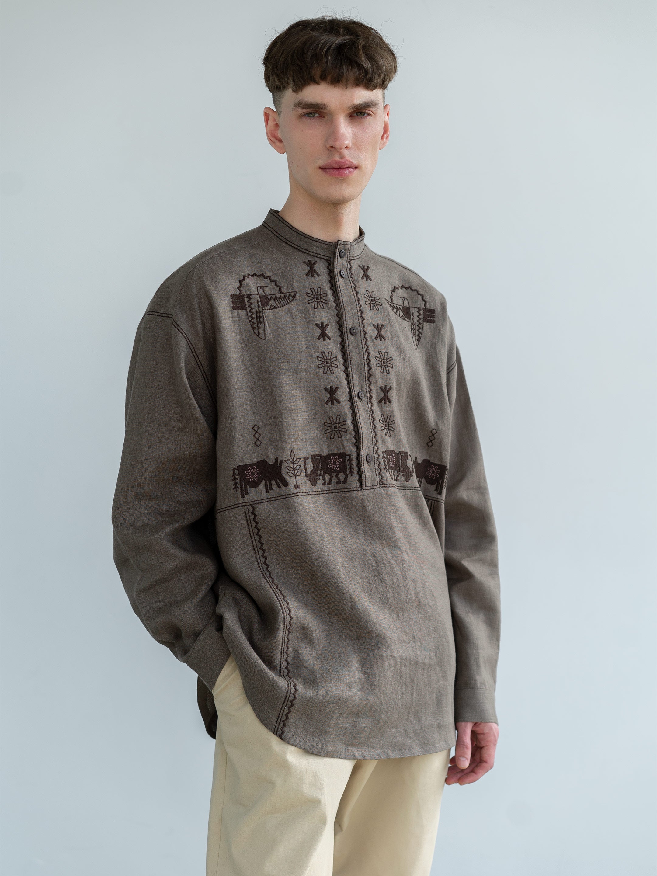 Shirt “Adam” brown