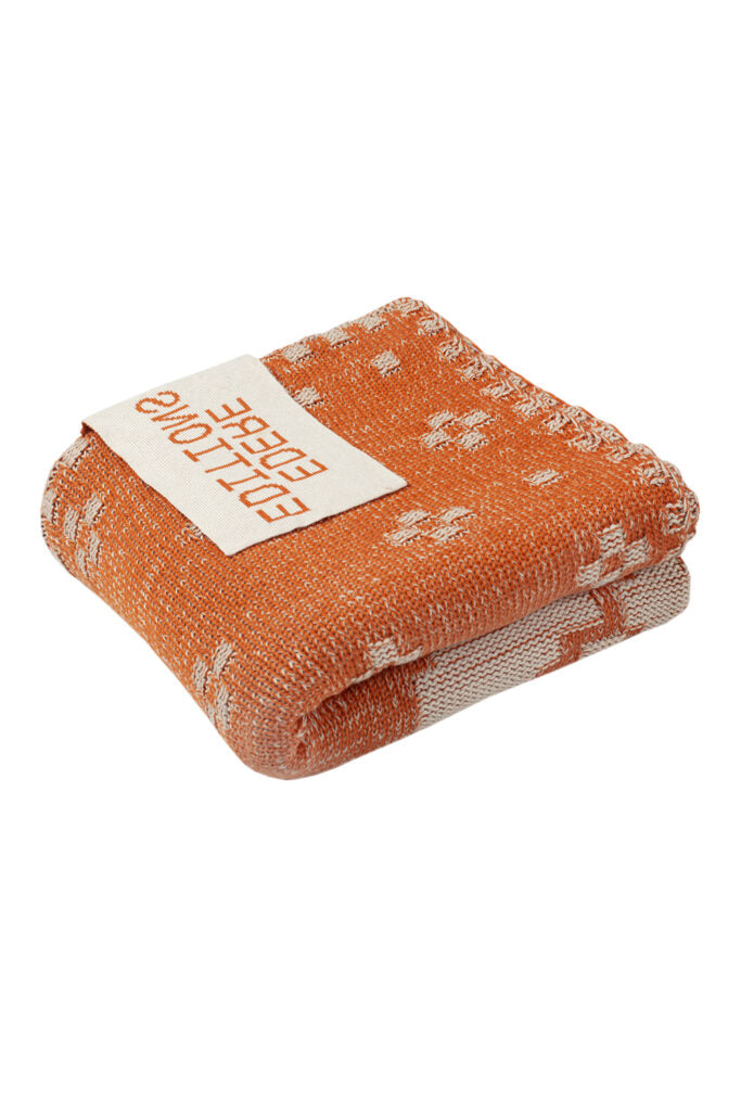 Hollyhocks Blanket (Copper / Chalk Stone)