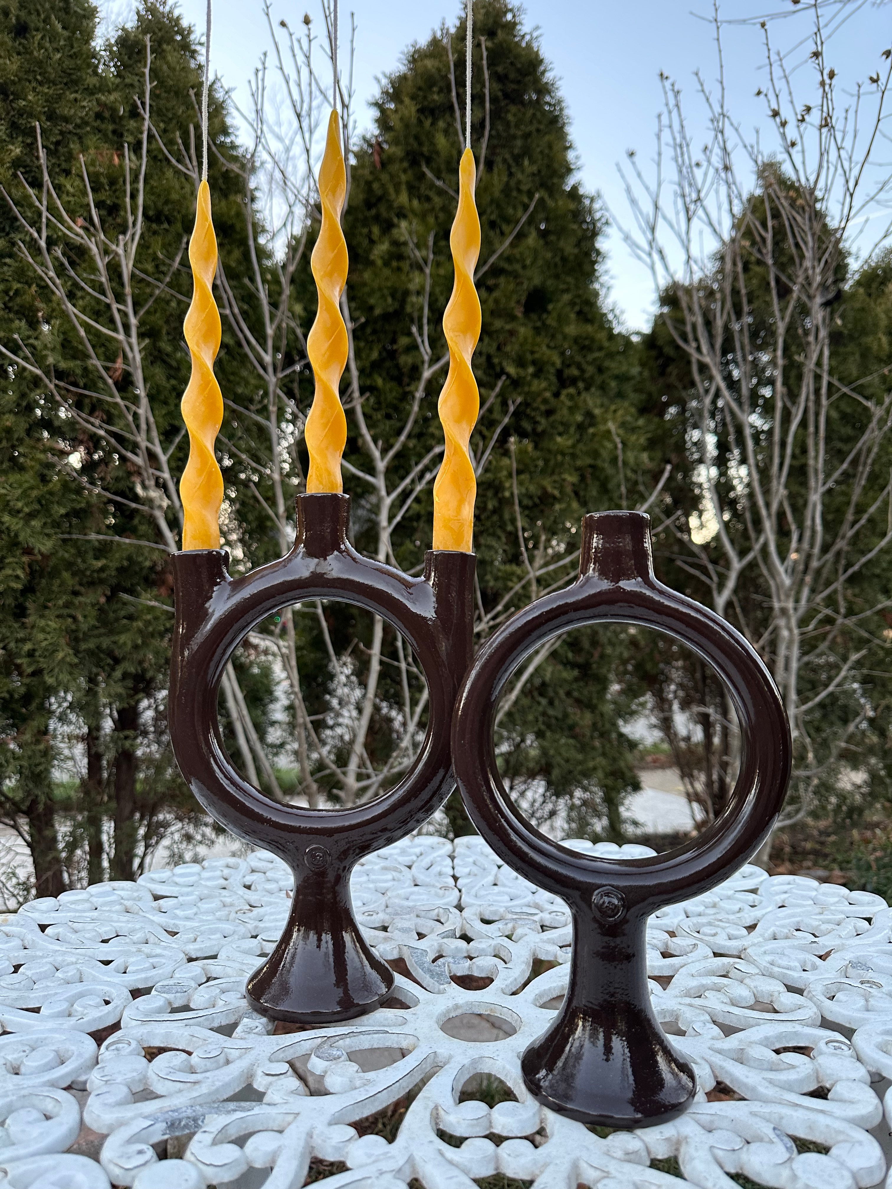 "Twisted" candle