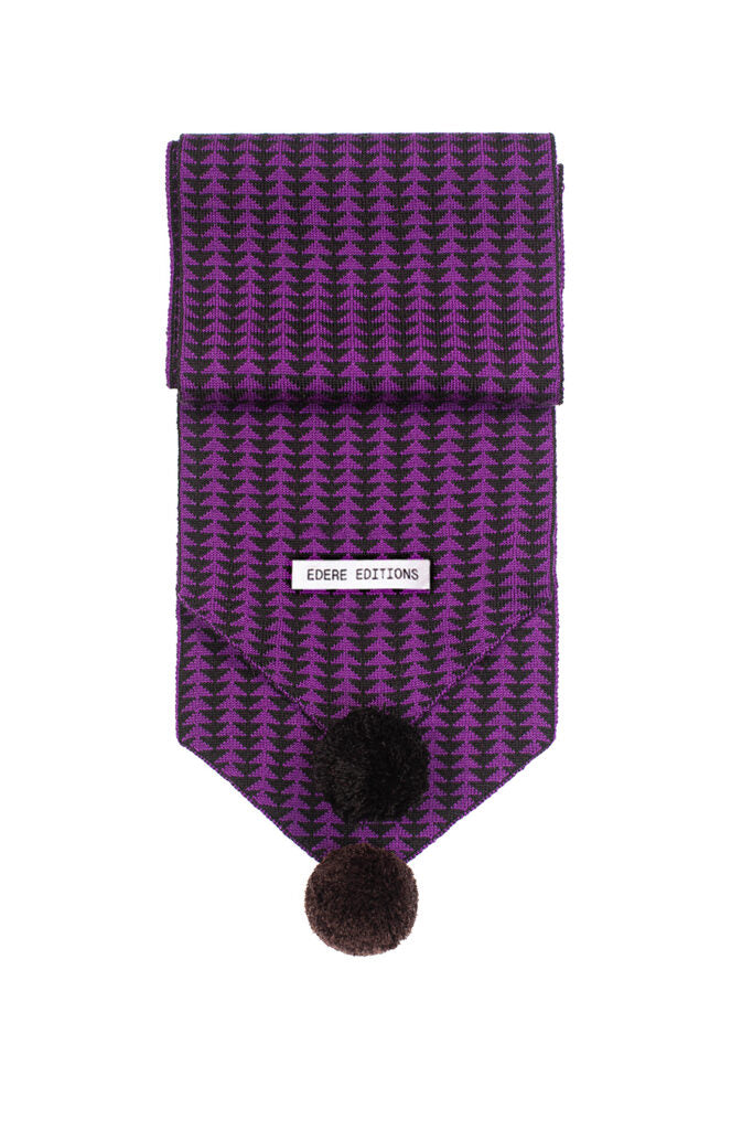 Couсou Merino Scarf in Black / Licorice Color