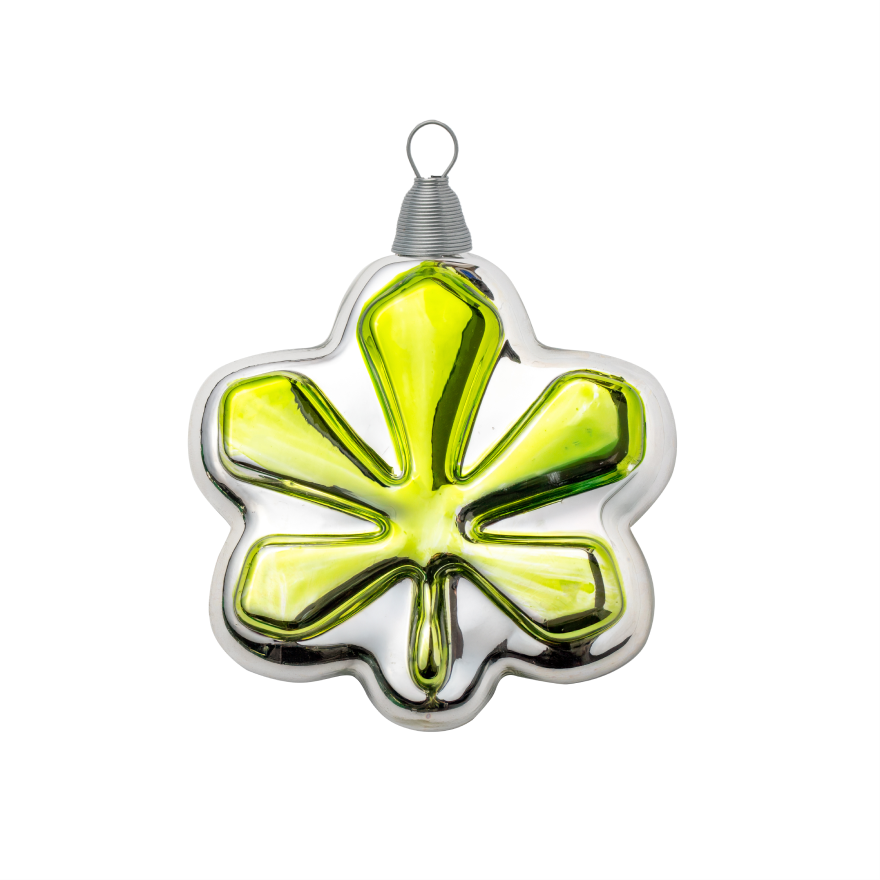 Hand-painted glass ornament «Chestnut»