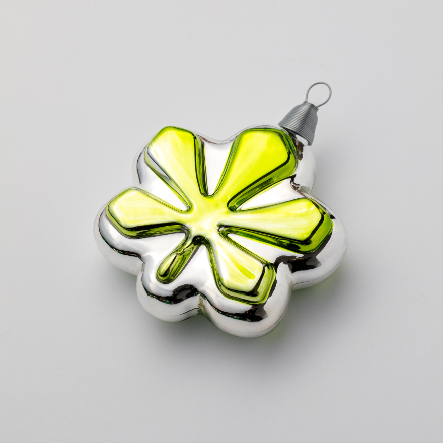 Hand-painted glass ornament «Chestnut»