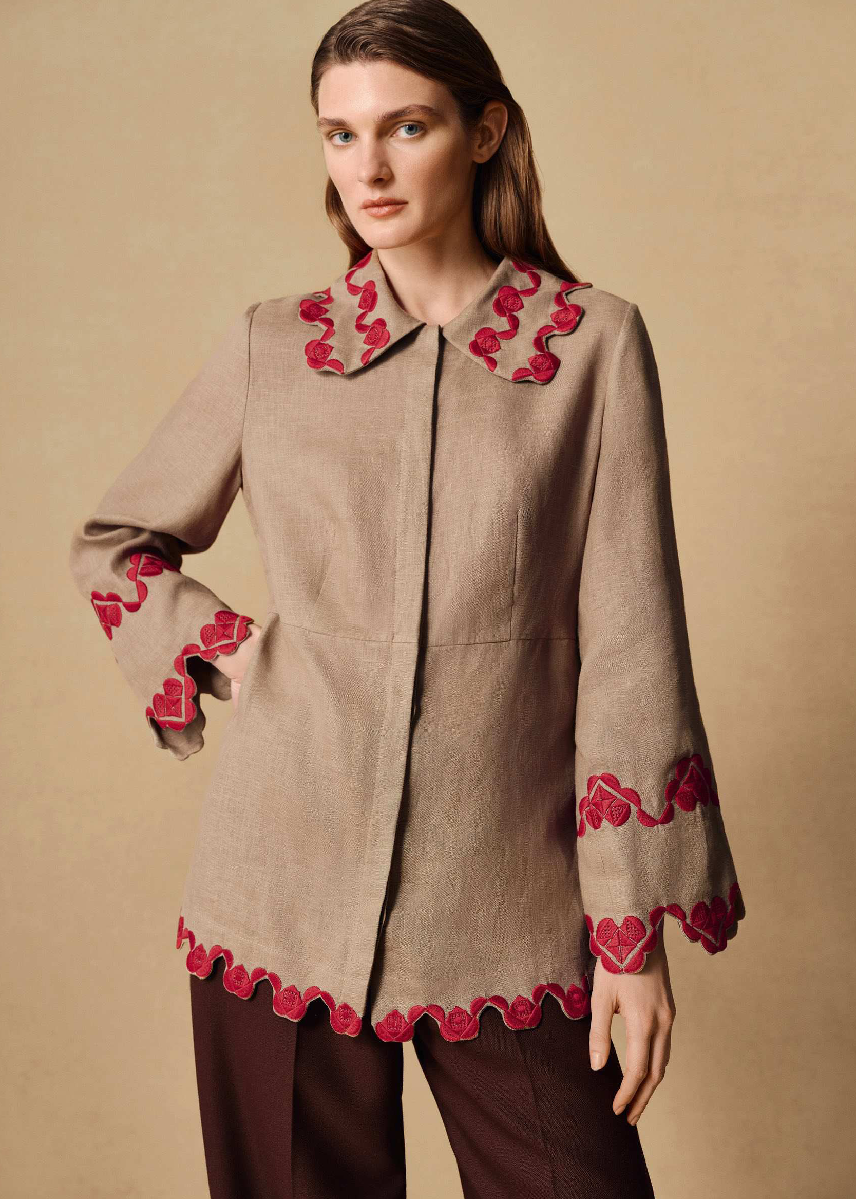 Linen Shirt “Zharyna” (Ember)