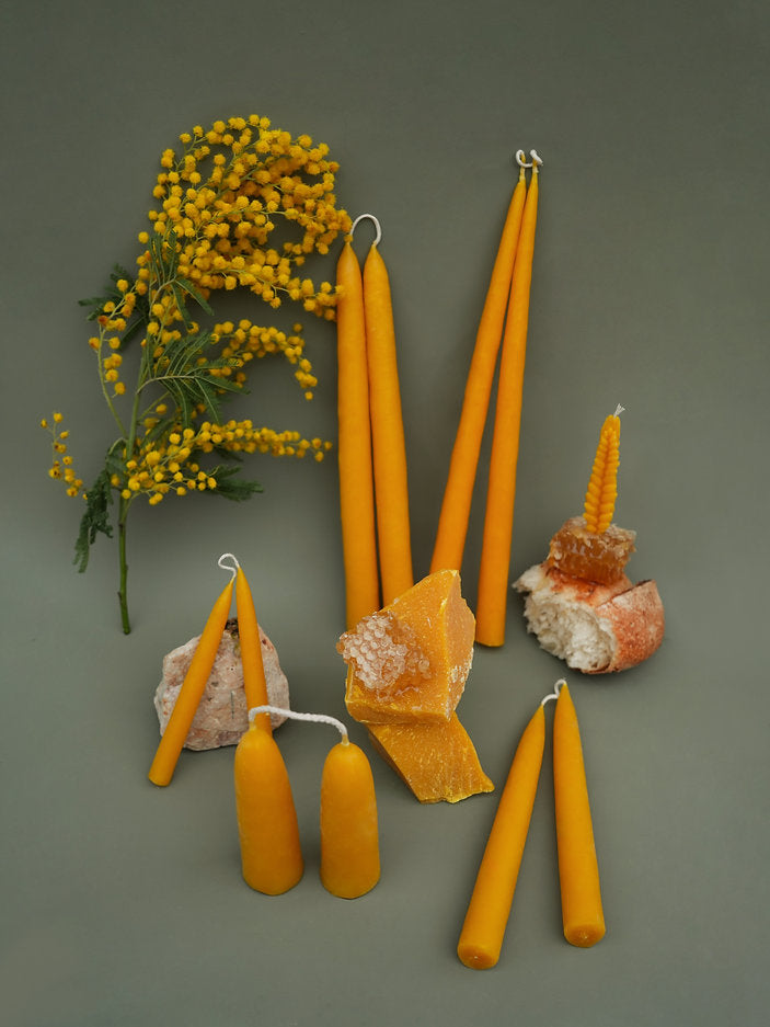 “Poured” Small Candle (pair)