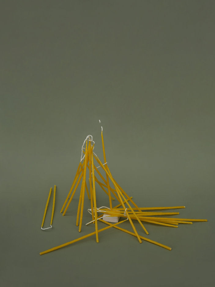 Makana Straw Beeswax Candle