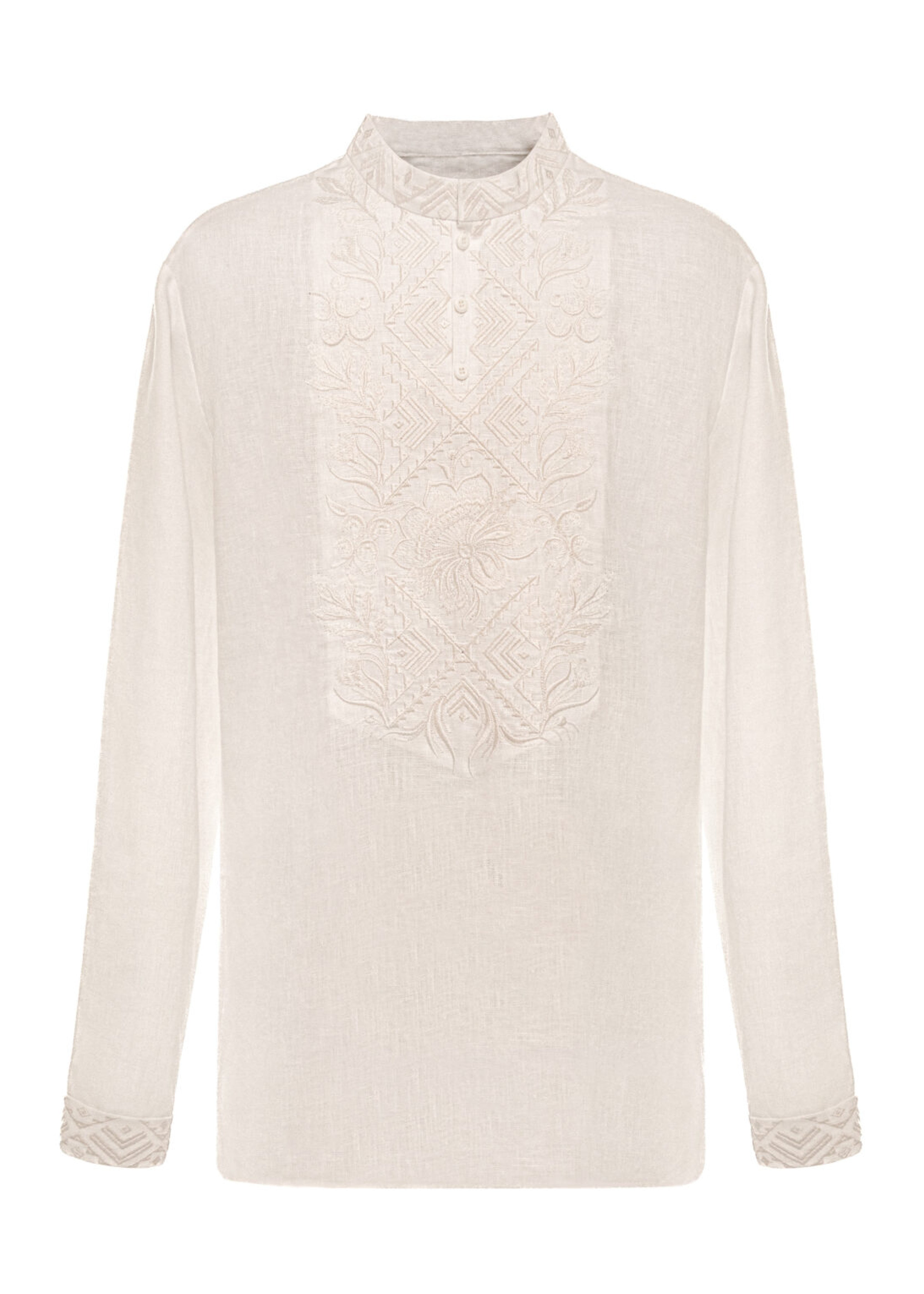 Men’s shirt with designer embroidery “Merezhka”