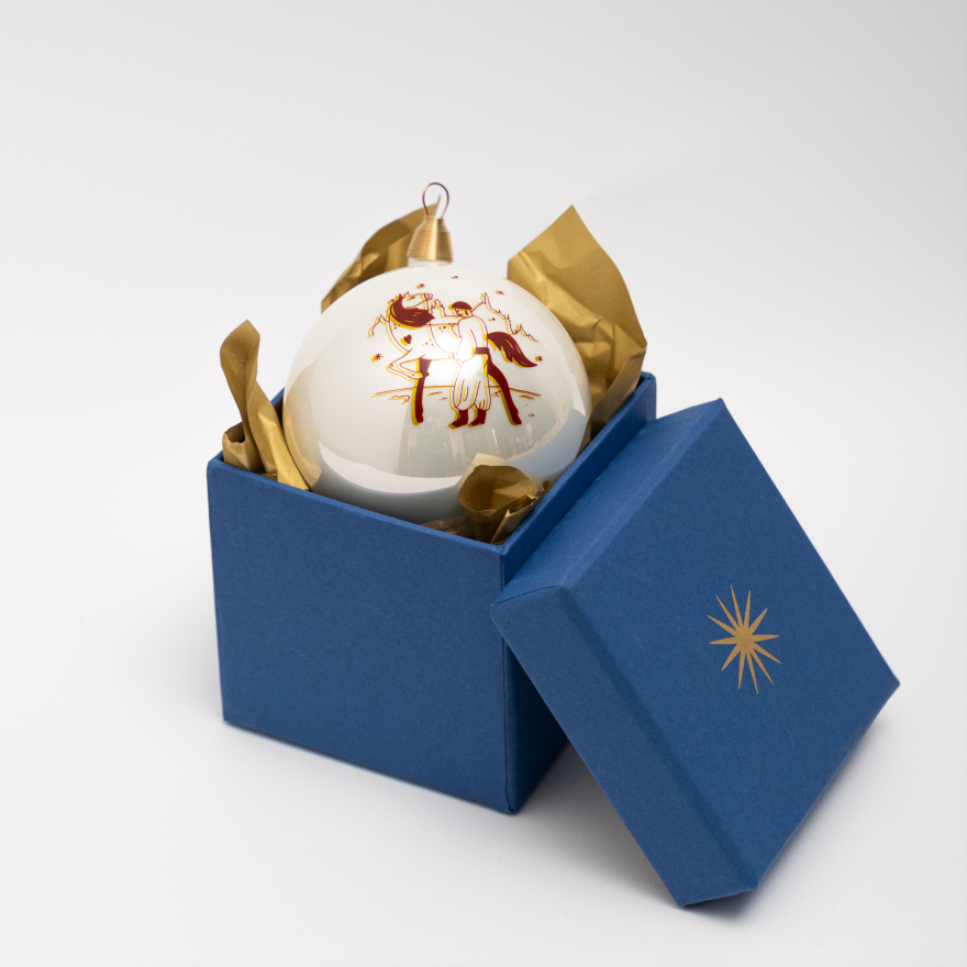 Glass christmas ball «In lviv» Lviv region