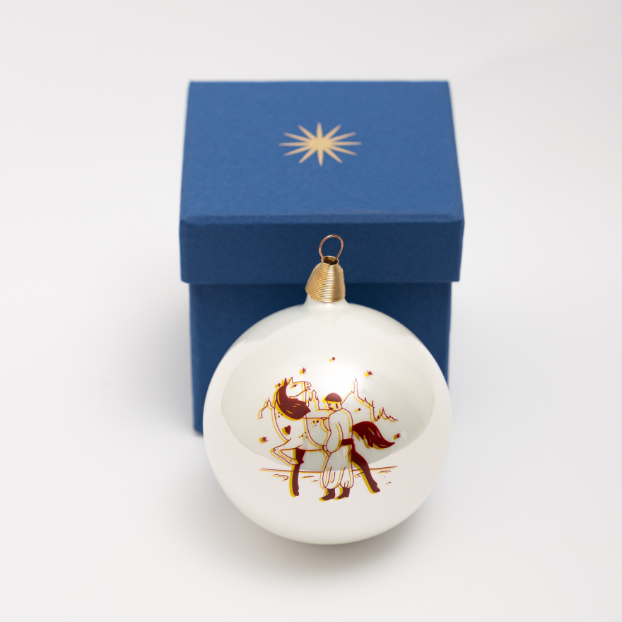 Glass christmas ball «In lviv» Lviv region