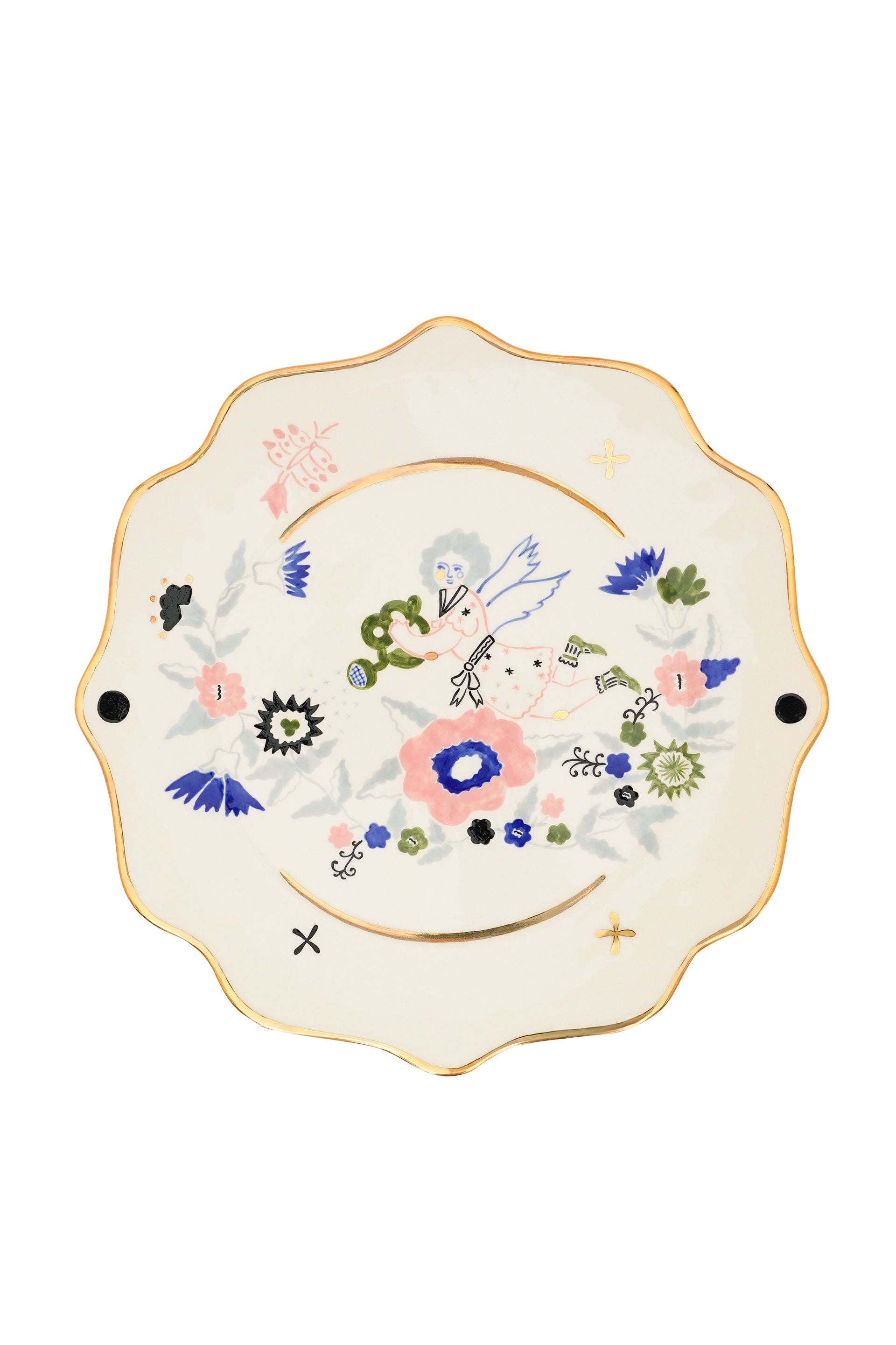 Square Plate Naïve Garden