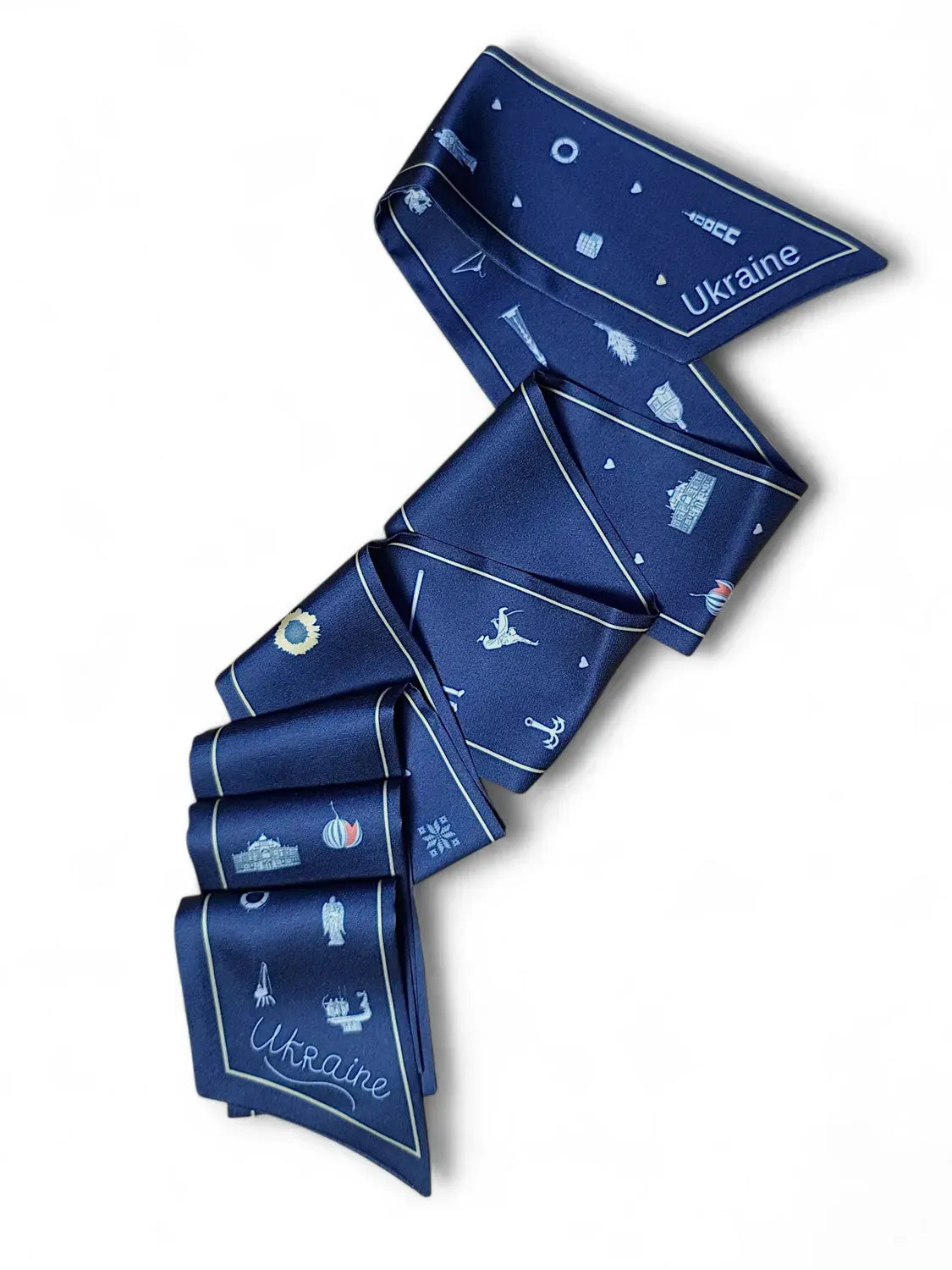 "Peaceful Ukraine" Twilly (Dark blue)