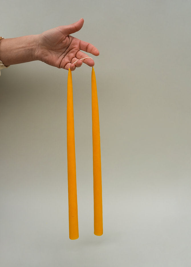 “Poured” Small Candle (pair)