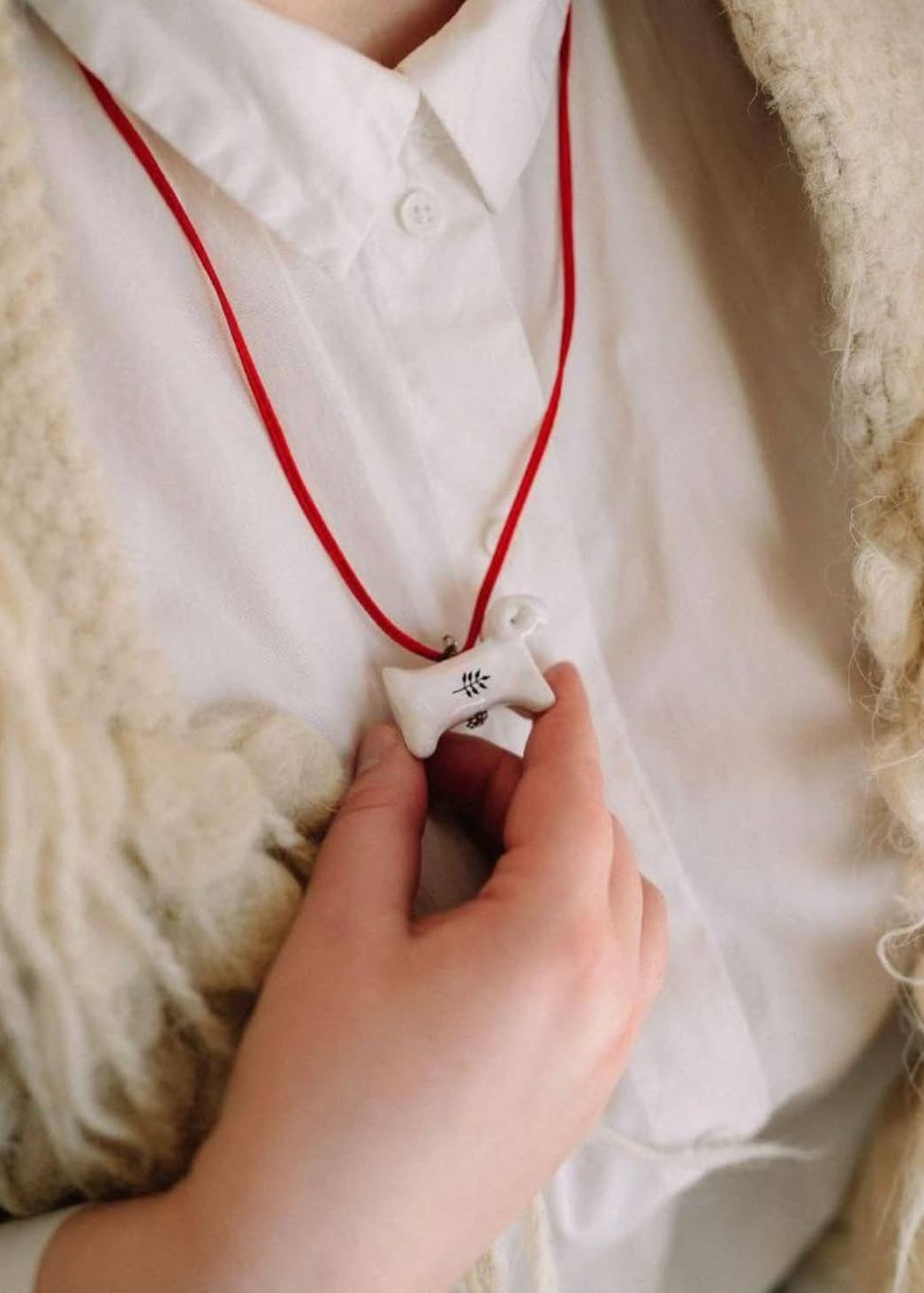 Ram Pendant (Beige)