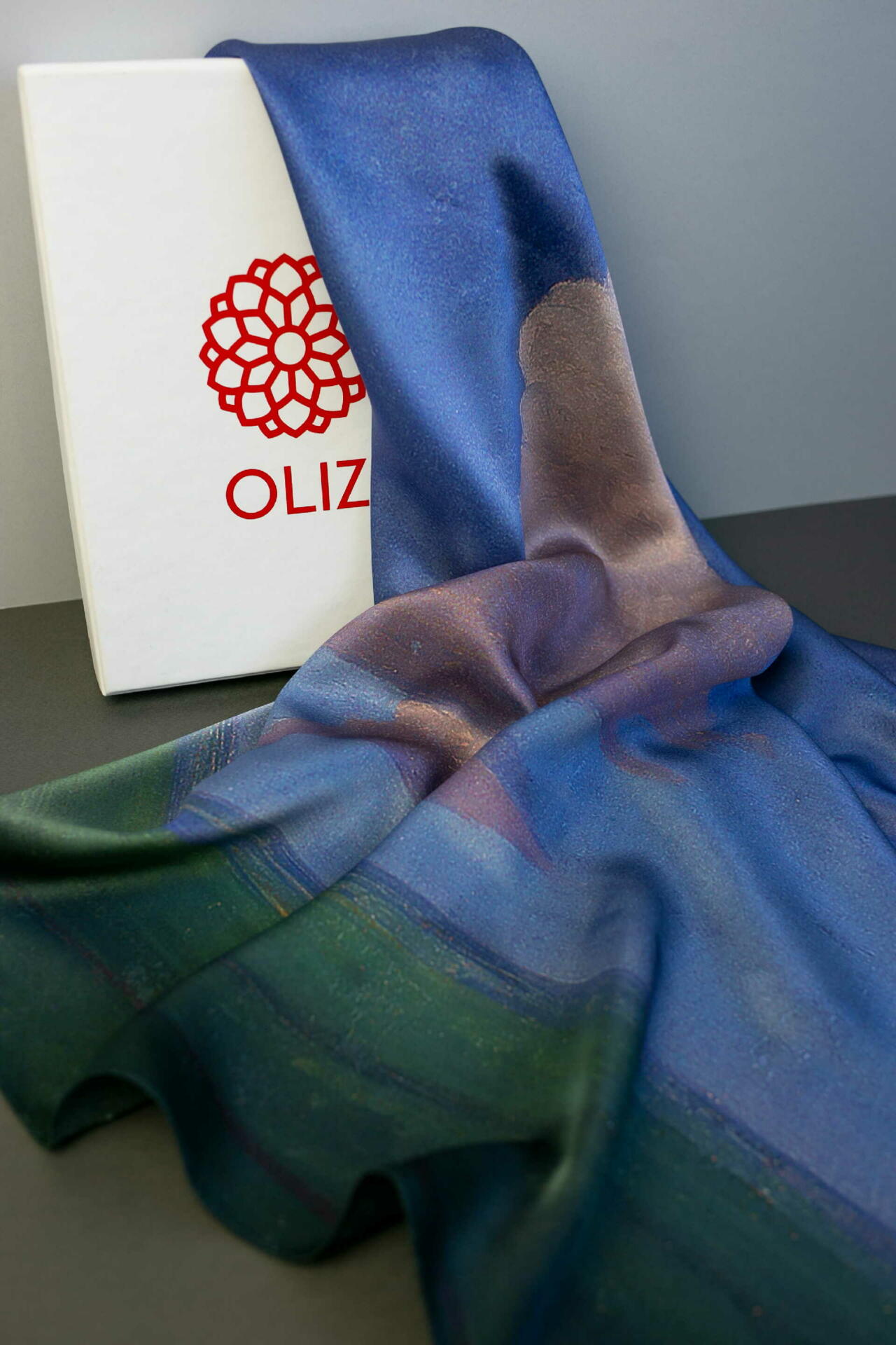 Silk scarf "Cloud"