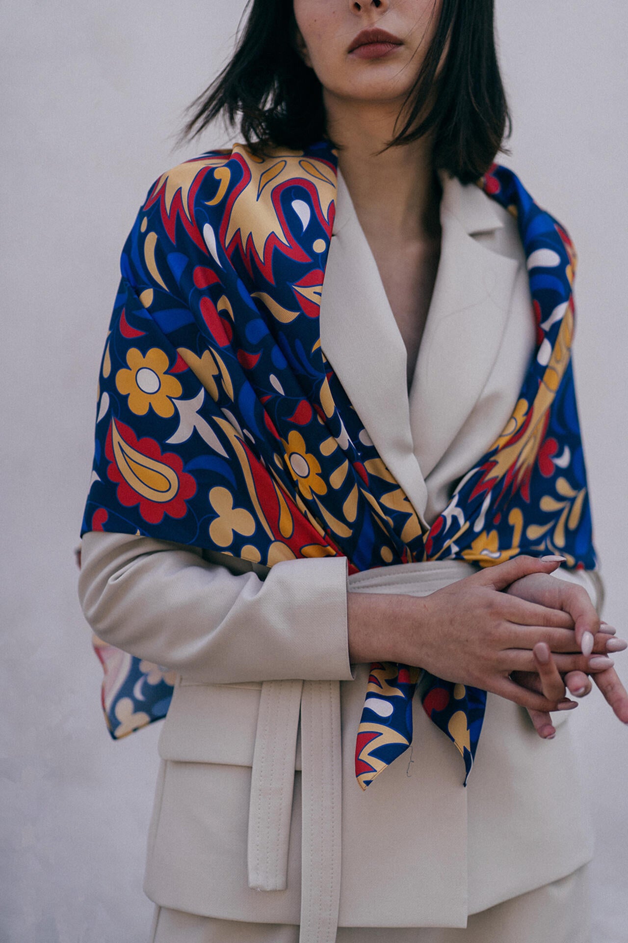 Silk scarf "Ai-Petri": The Crimean Collection