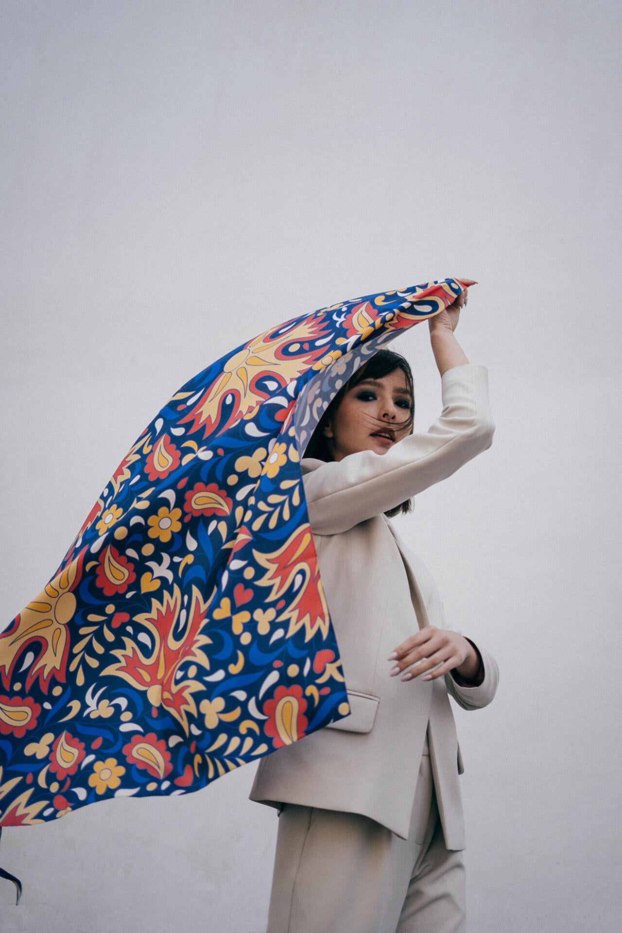 Silk scarf "Ai-Petri": The Crimean Collection