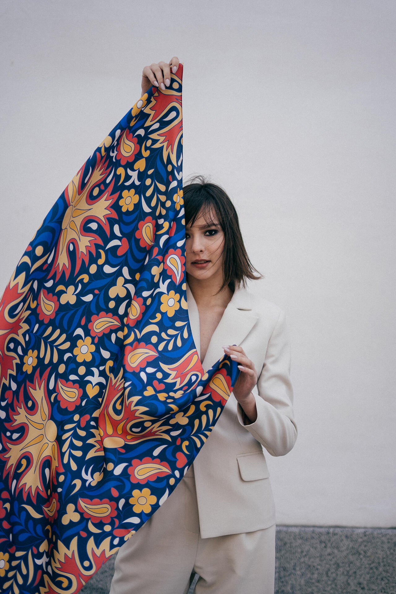 Silk scarf "Ai-Petri": The Crimean Collection