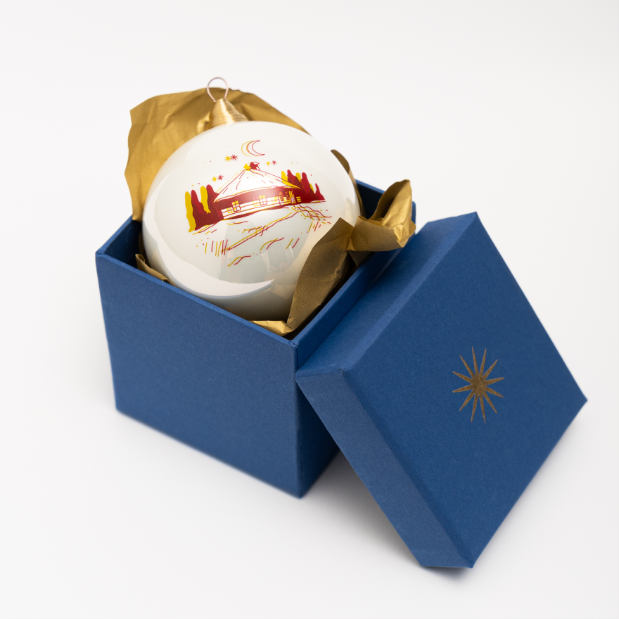 Glass christmas ball «Holy eve» Kharkiv region