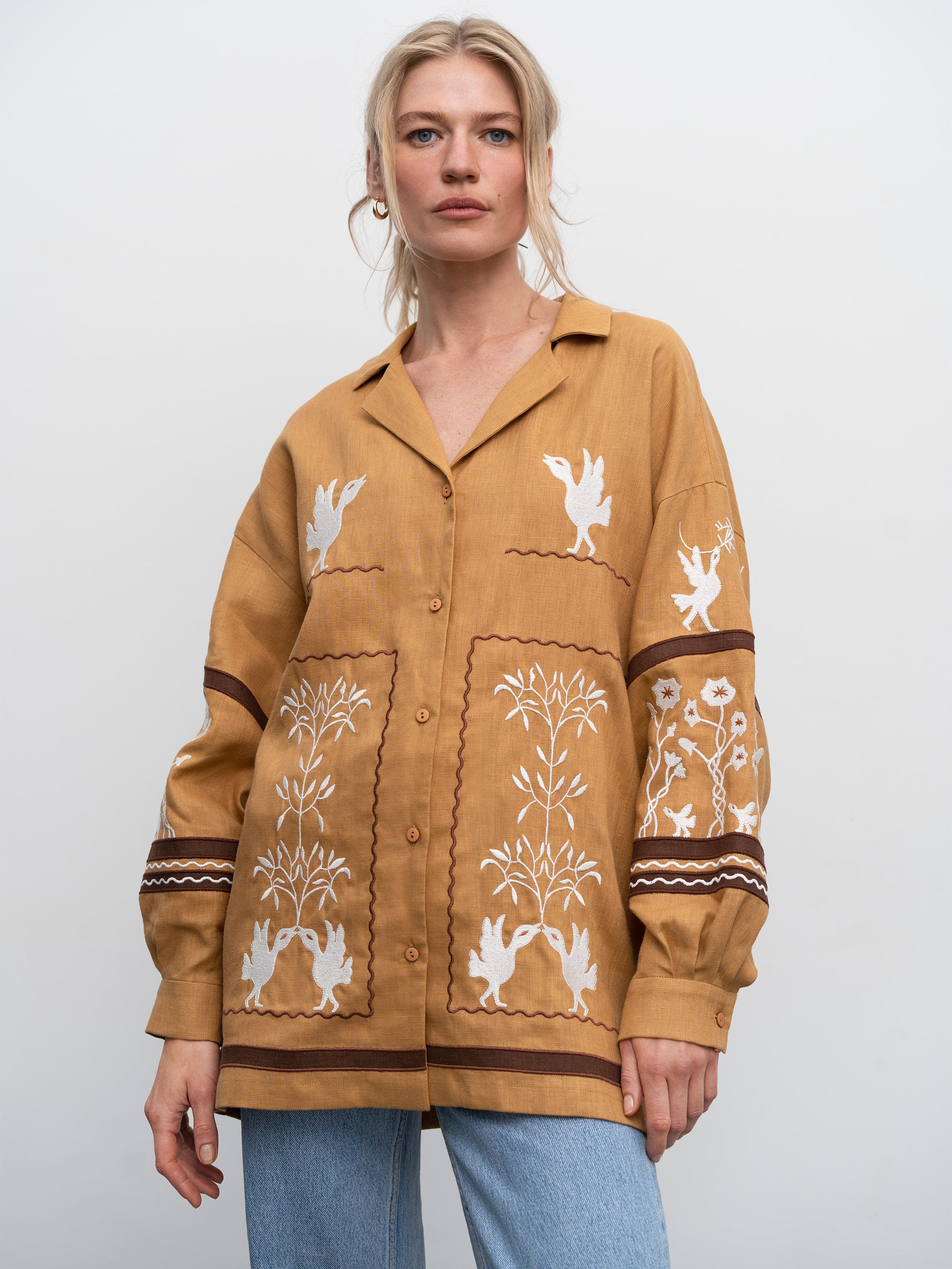 Сорочка "Сковорода Байка" бежева